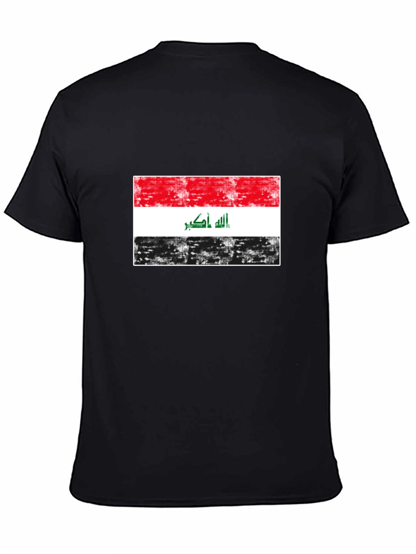 Iraq Flag T-Shirt - Distressed Design