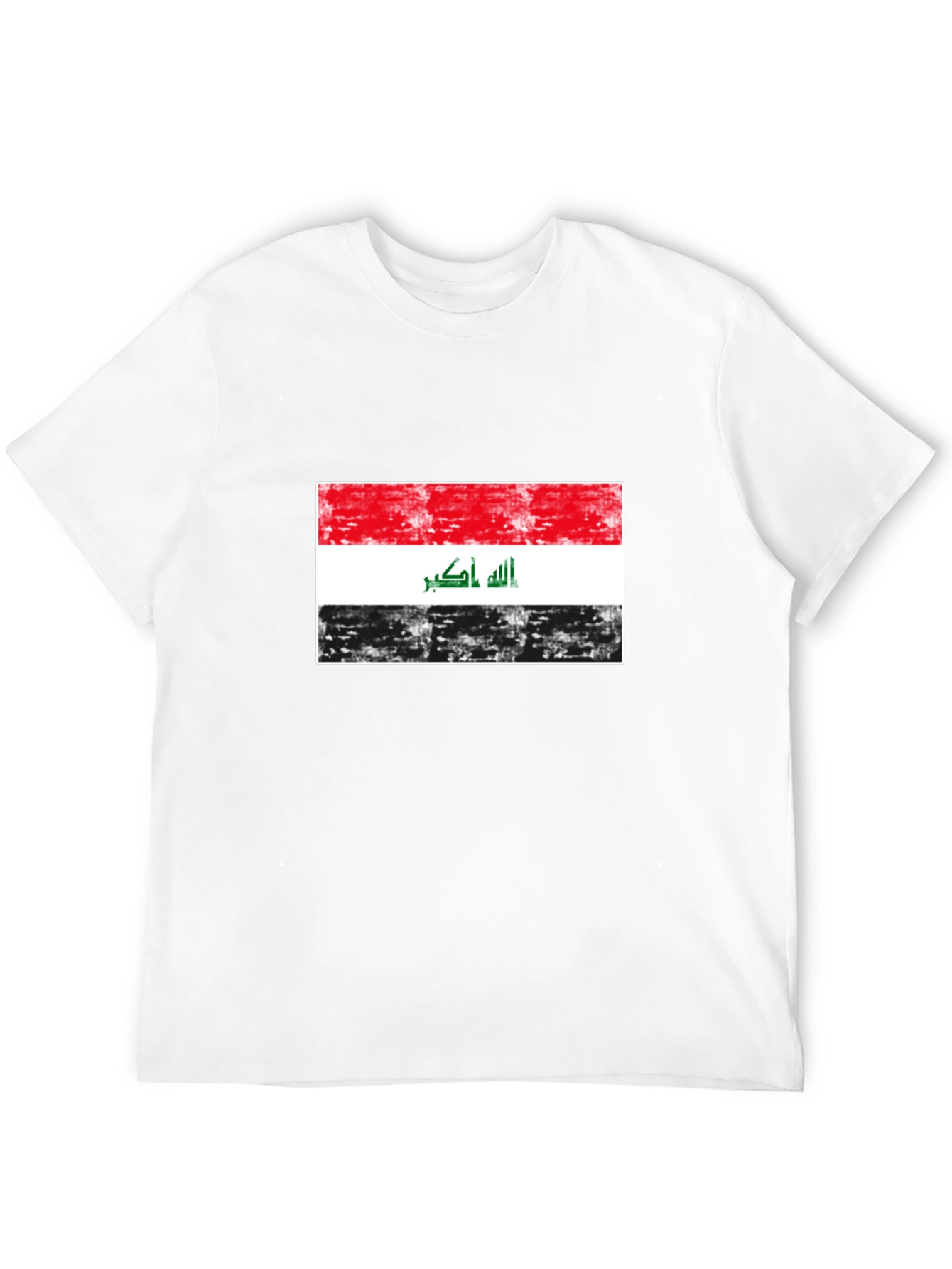 Iraq Flag T-Shirt - Distressed Design