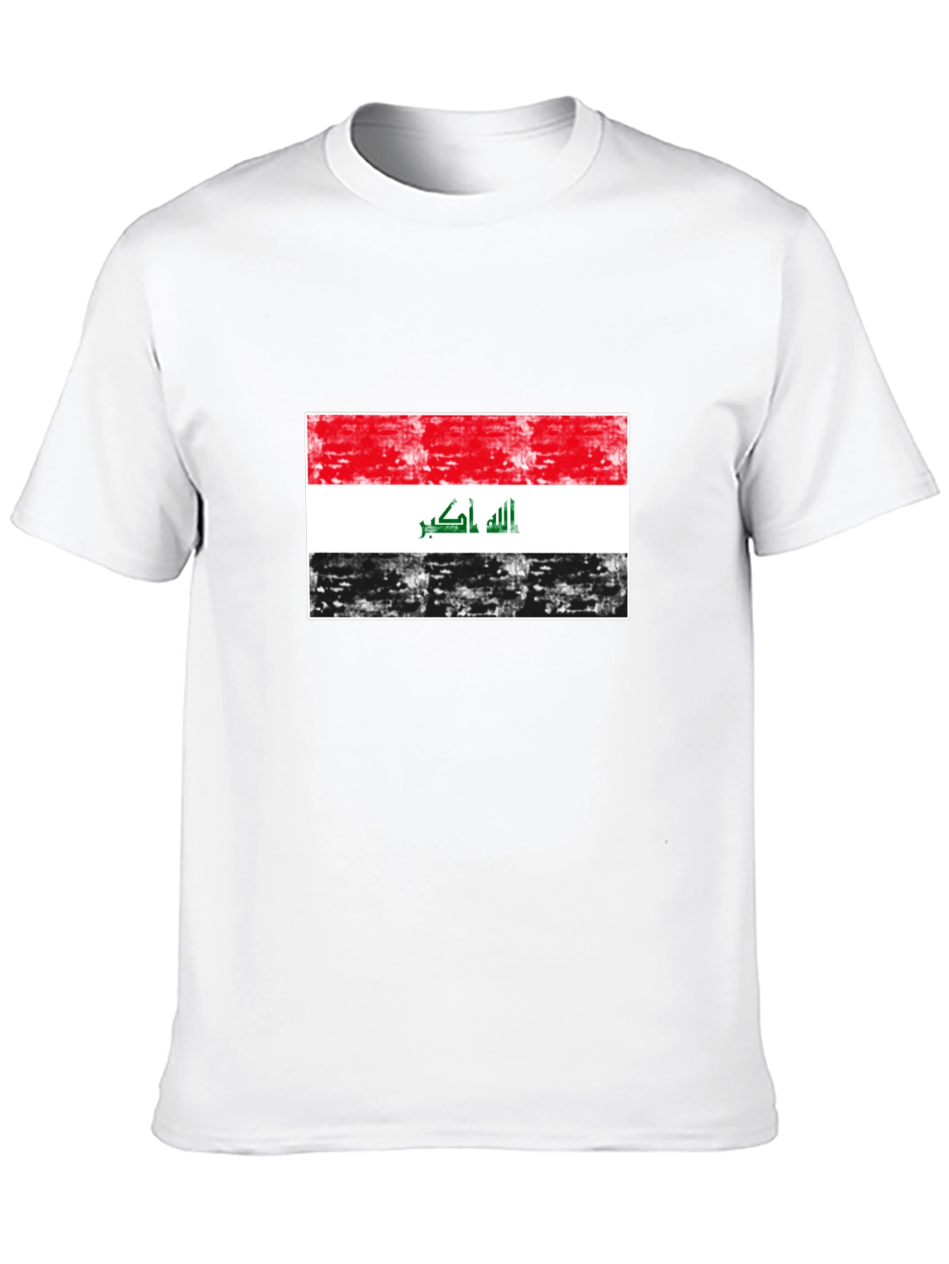 Iraq Flag T-Shirt - Distressed Design