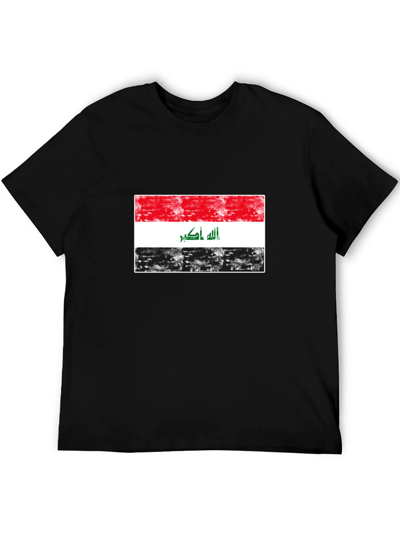 Iraq Flag T-Shirt - Distressed Design