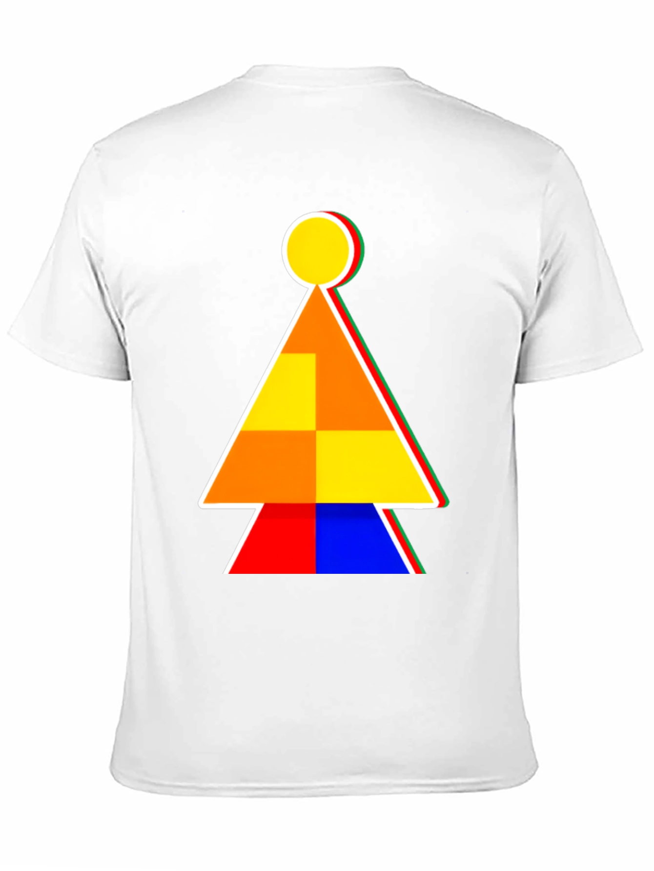 Abstract Geometric Graphic Print Tee