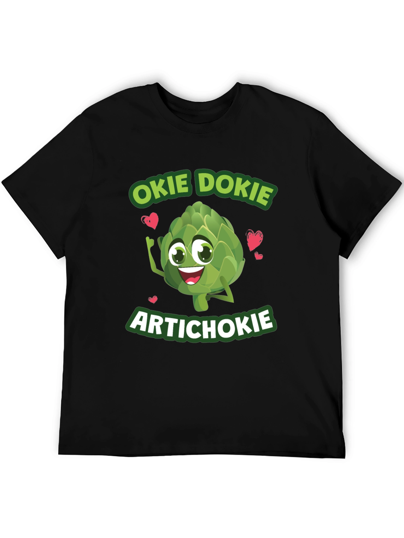 Okie Dokie Artichokie Black Graphic T-Shirt