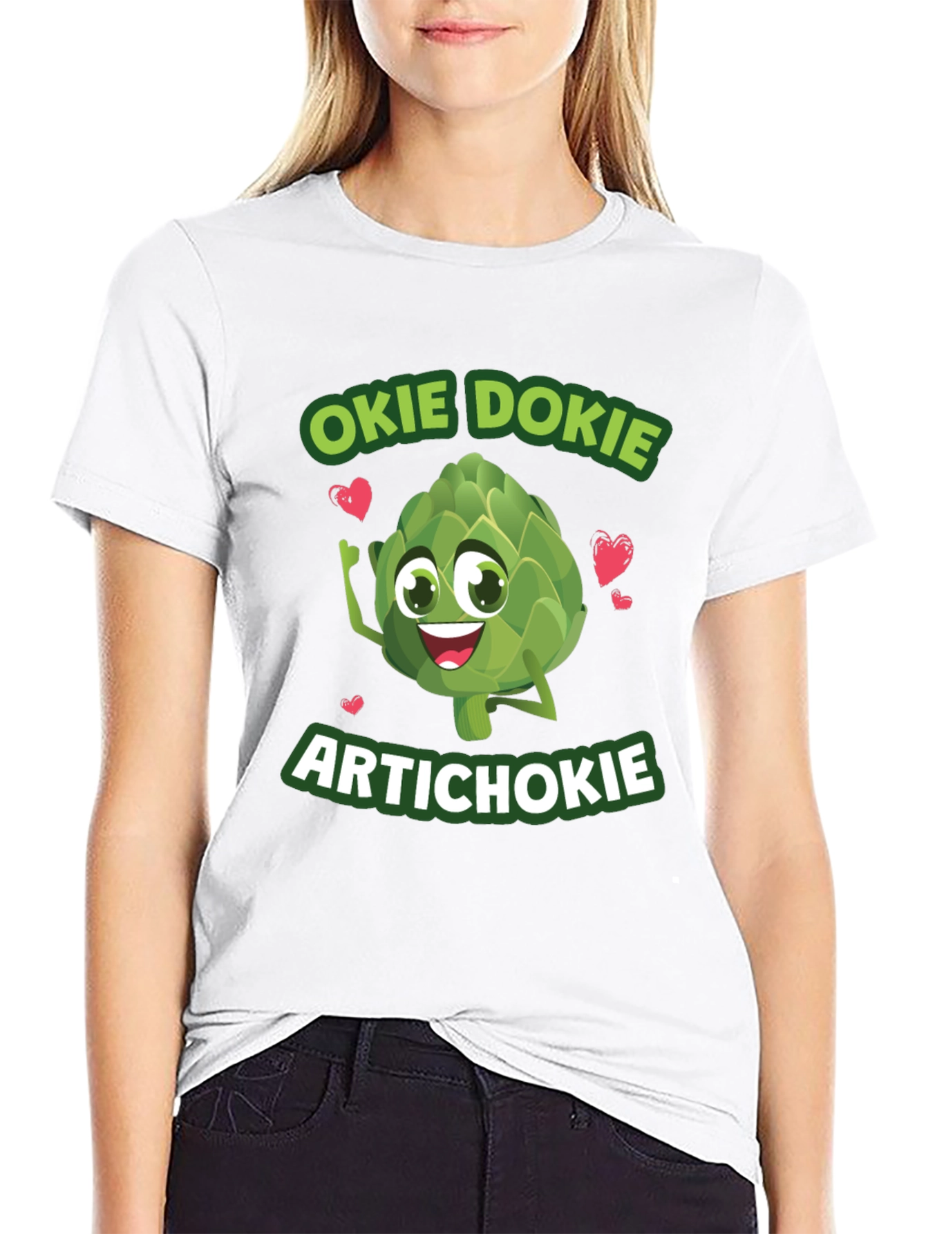 Okie Dokie Artichokie Black Graphic T-Shirt