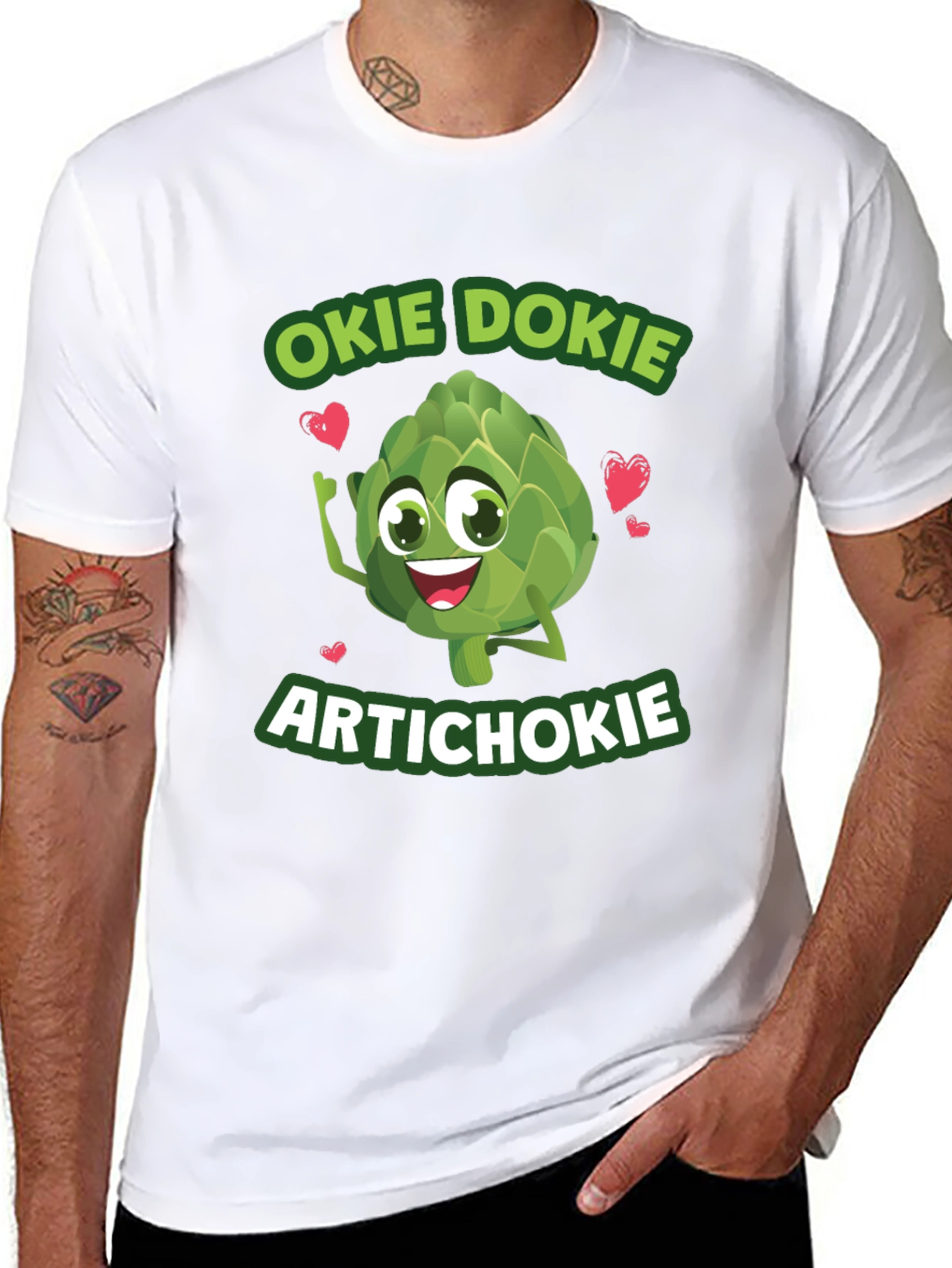 Okie Dokie Artichokie Black Graphic T-Shirt
