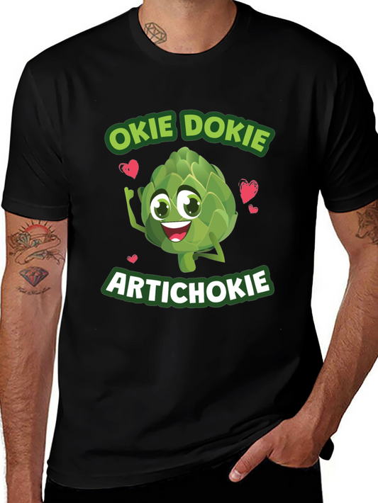 Okie Dokie Artichokie Black Graphic T-Shirt