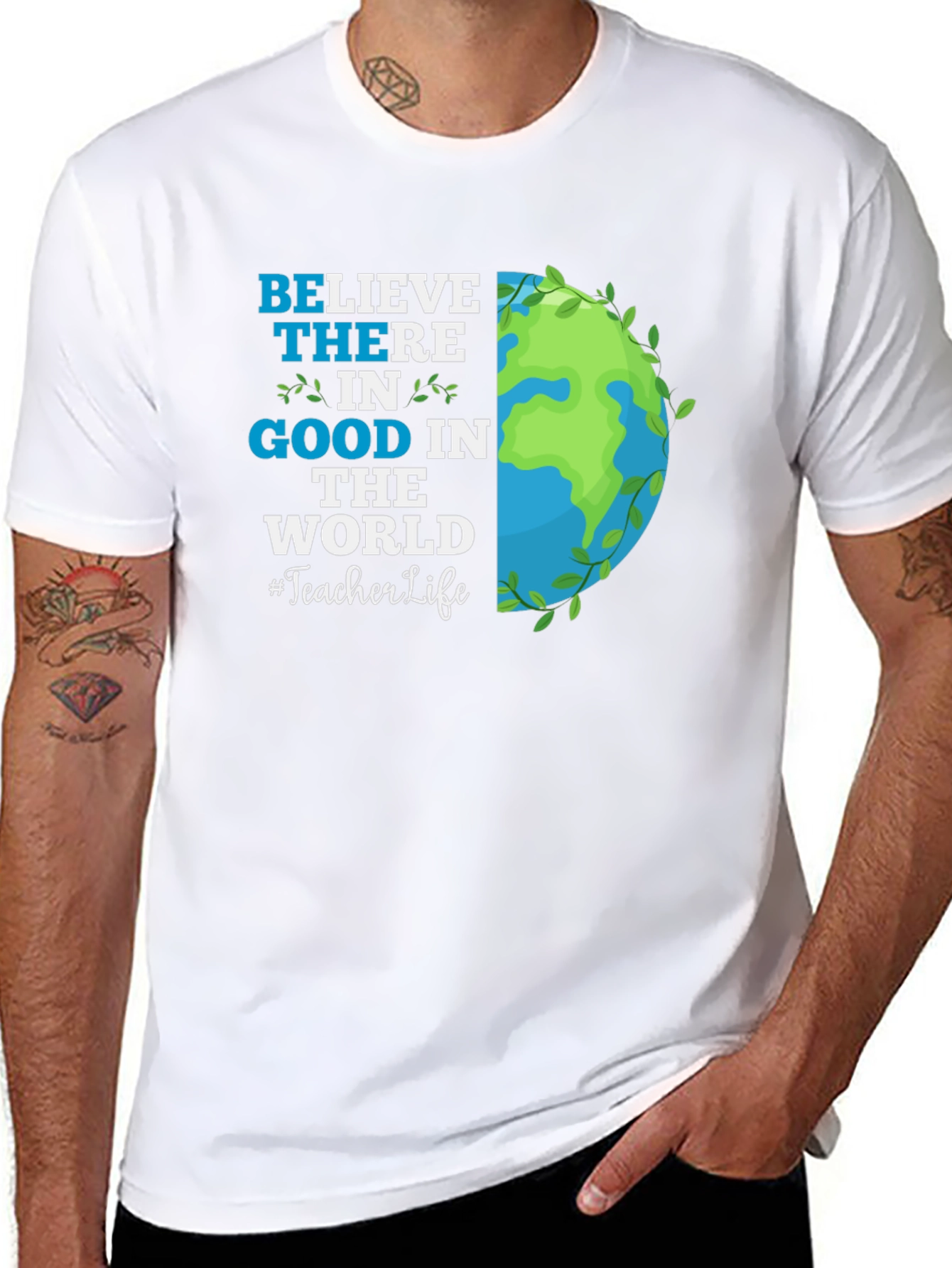 Believe in Good Teacher Life Graphic Tee
