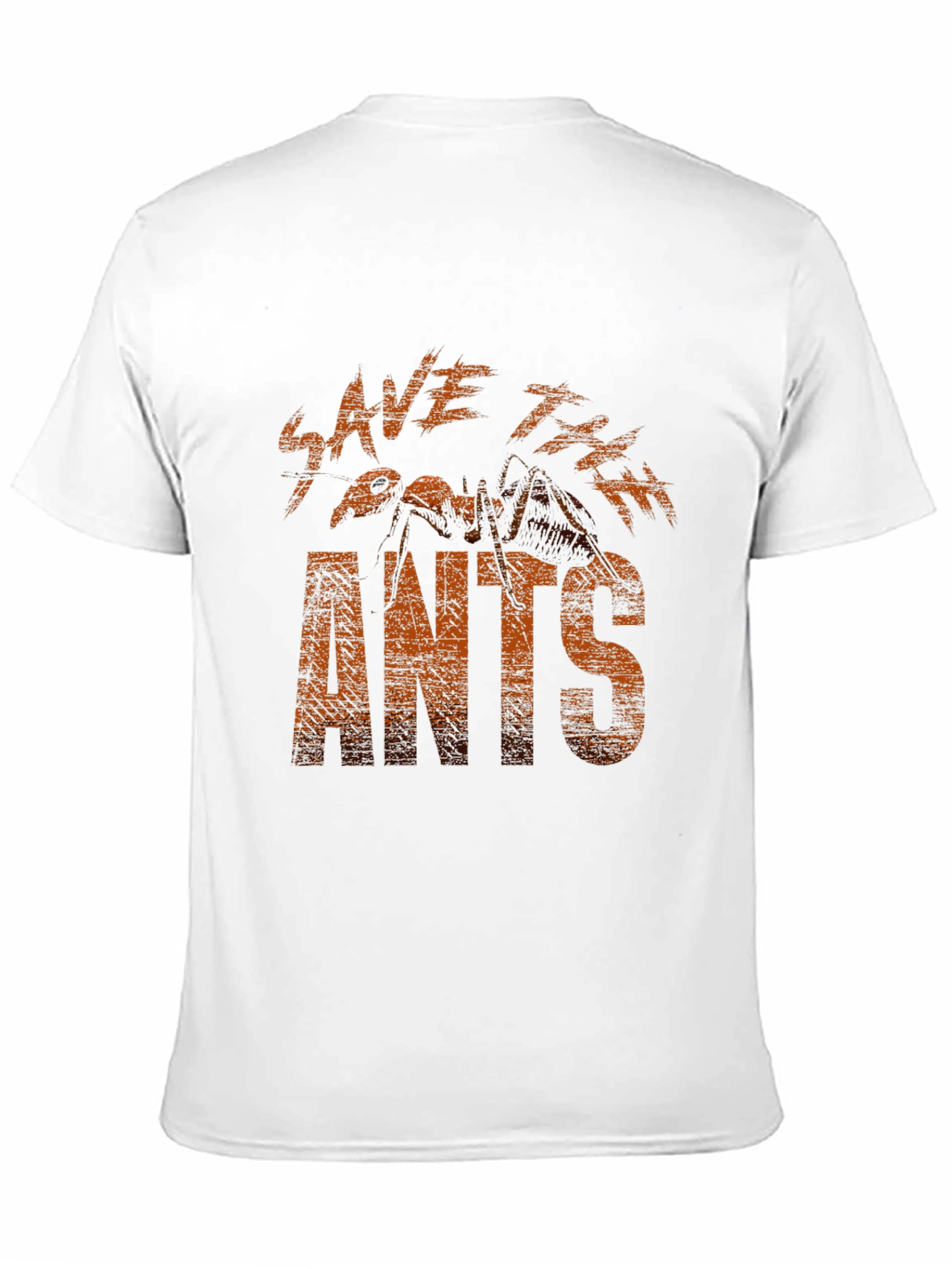 Save The Ants Graphic Tee - Black Cotton T-Shirt