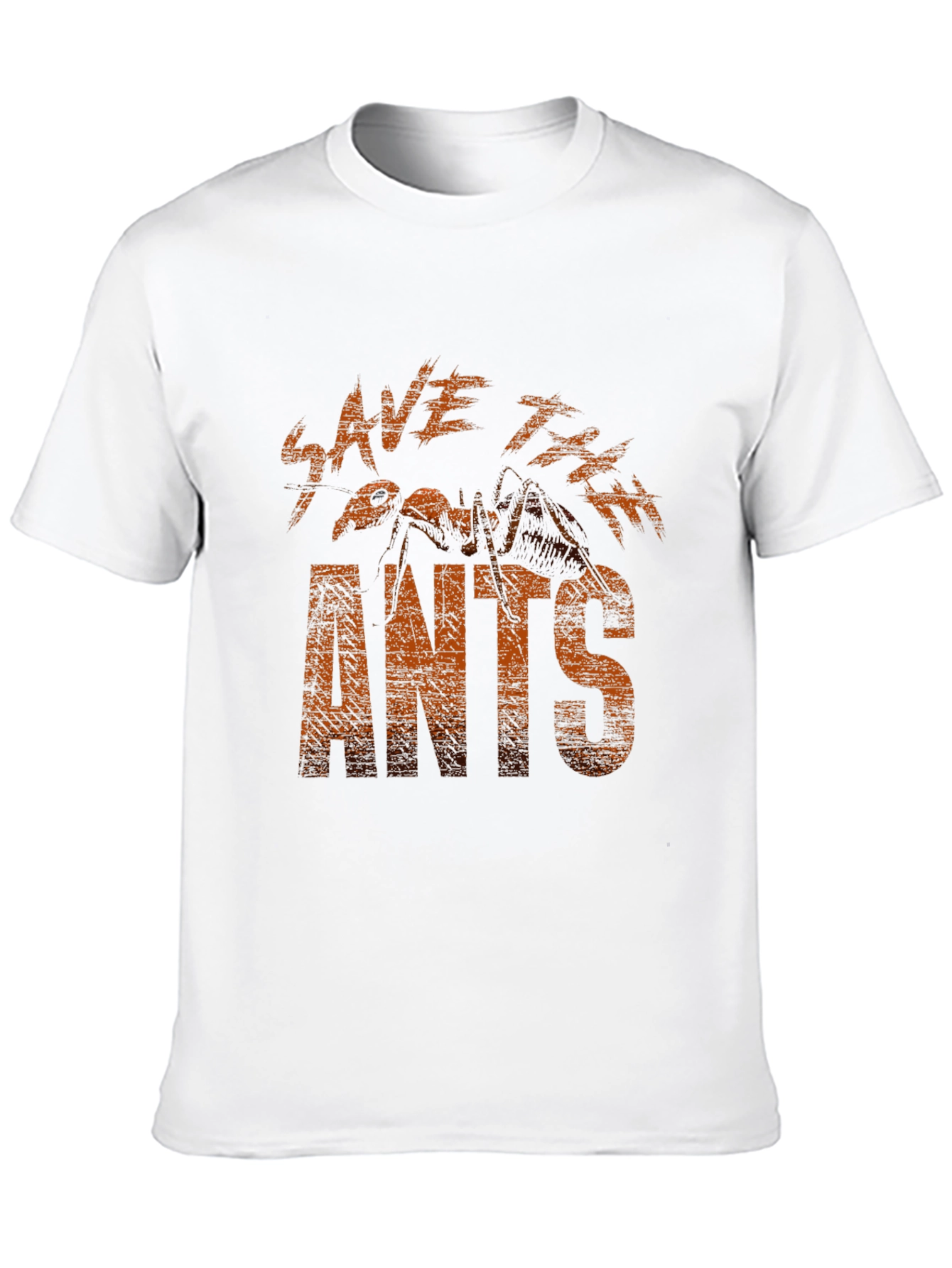 Save The Ants Graphic Tee - Black Cotton T-Shirt