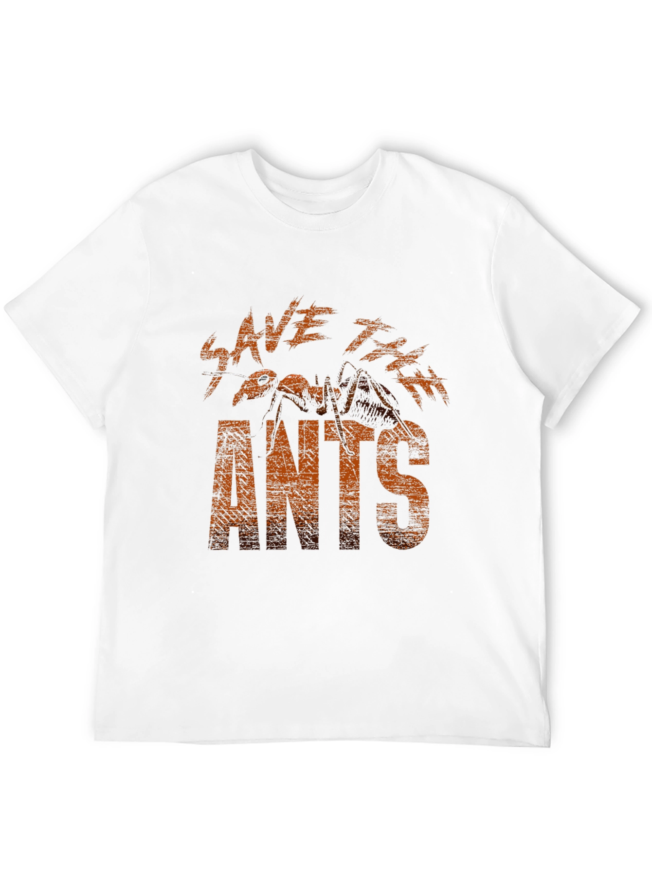 Save The Ants Graphic Tee - Black Cotton T-Shirt