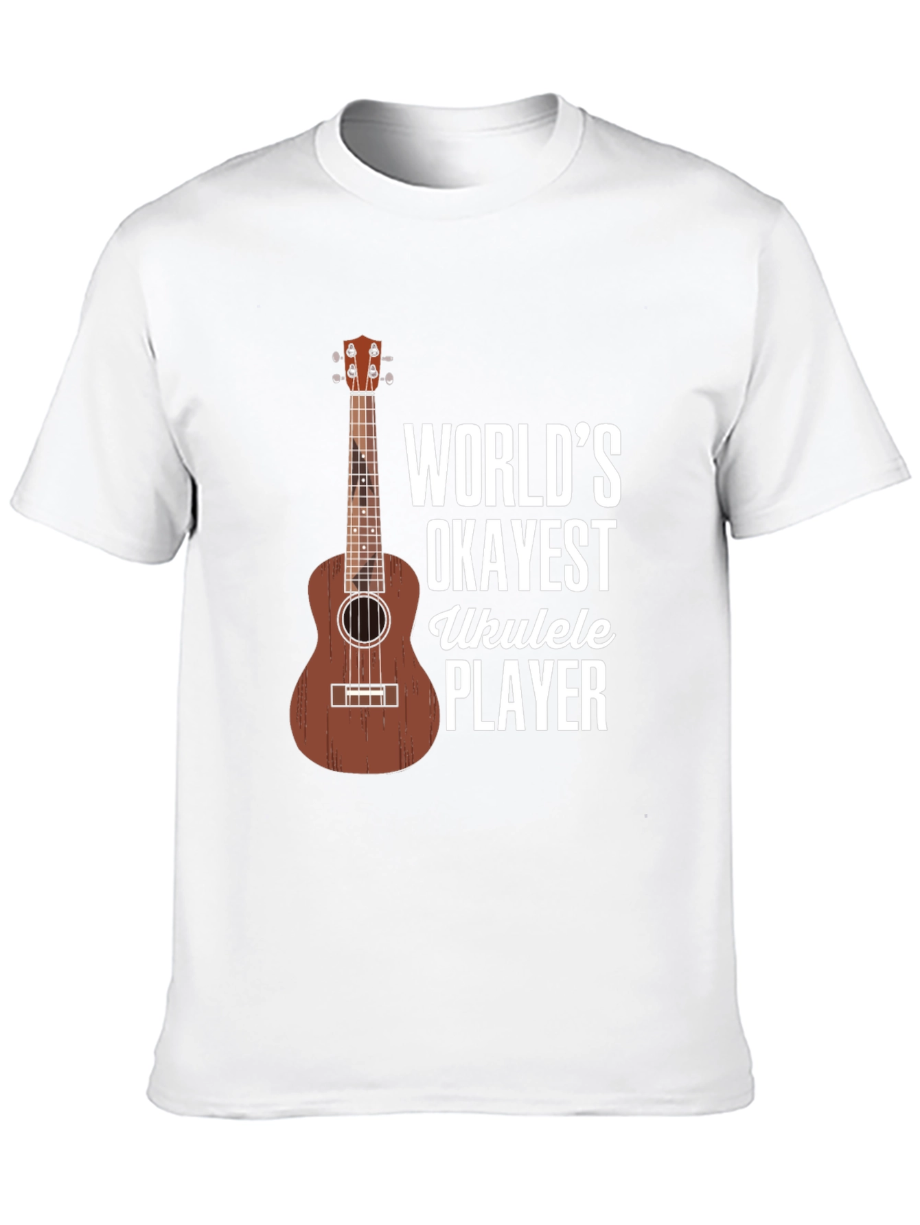 Worlds Okayest Ukulele Player Graphic T-Shirt