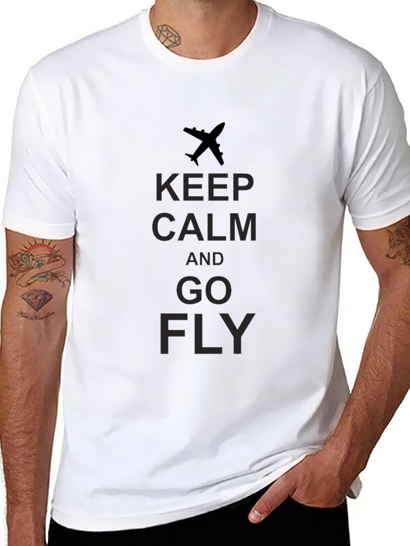 Keep Calm and Go Fly - Graphic T-Shirt