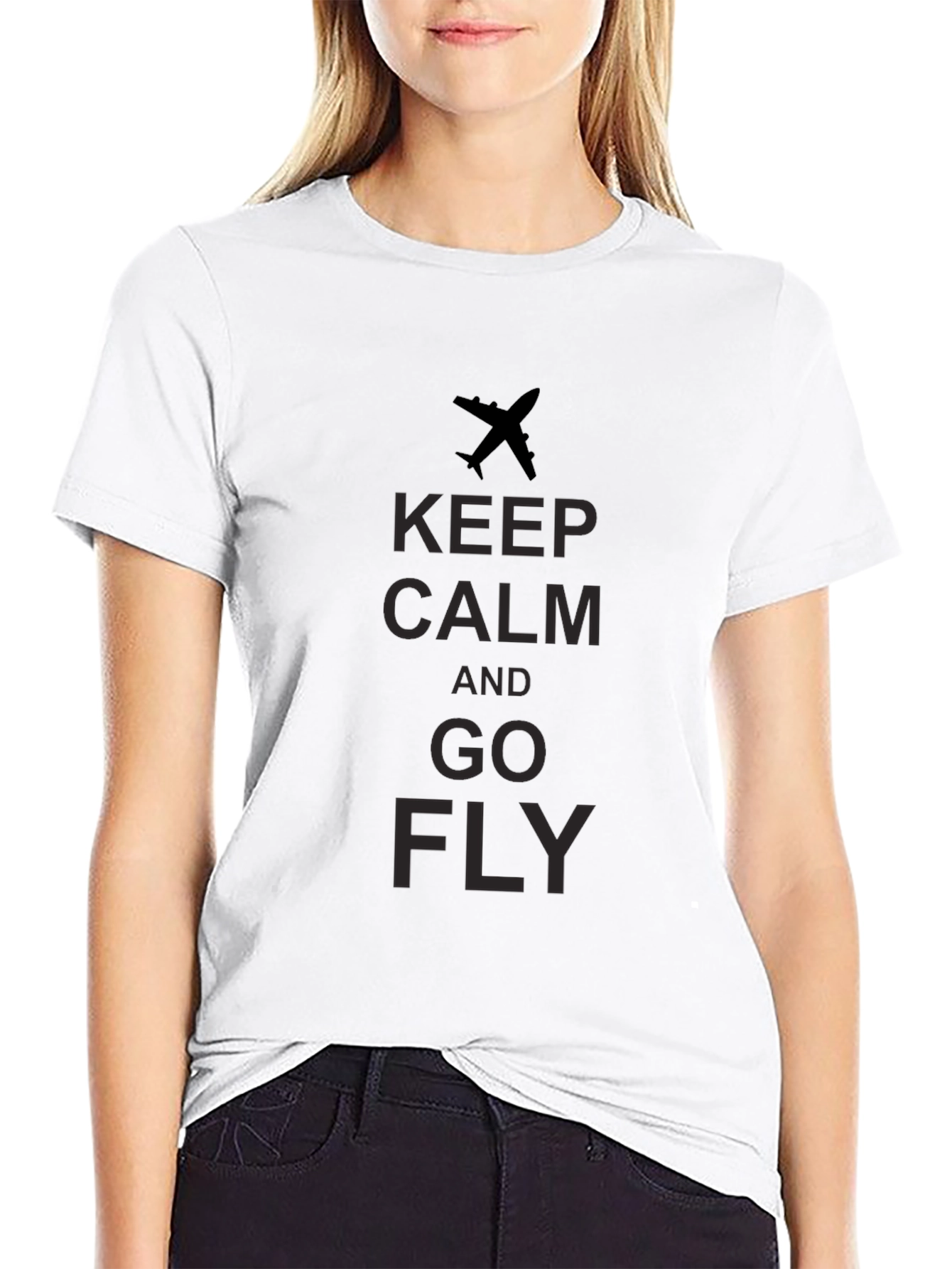 Keep Calm and Go Fly - Graphic T-Shirt