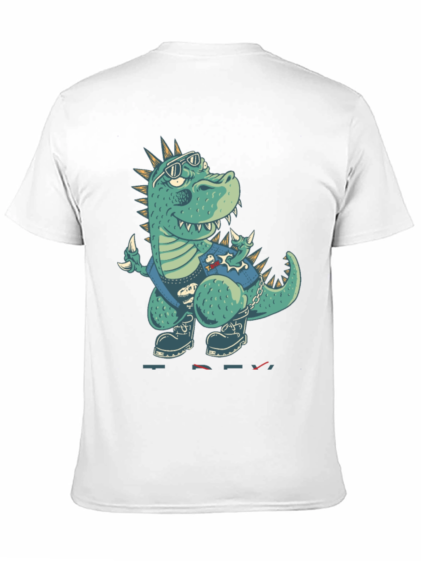 Cool Dinosaur Graphic Print T-Shirt