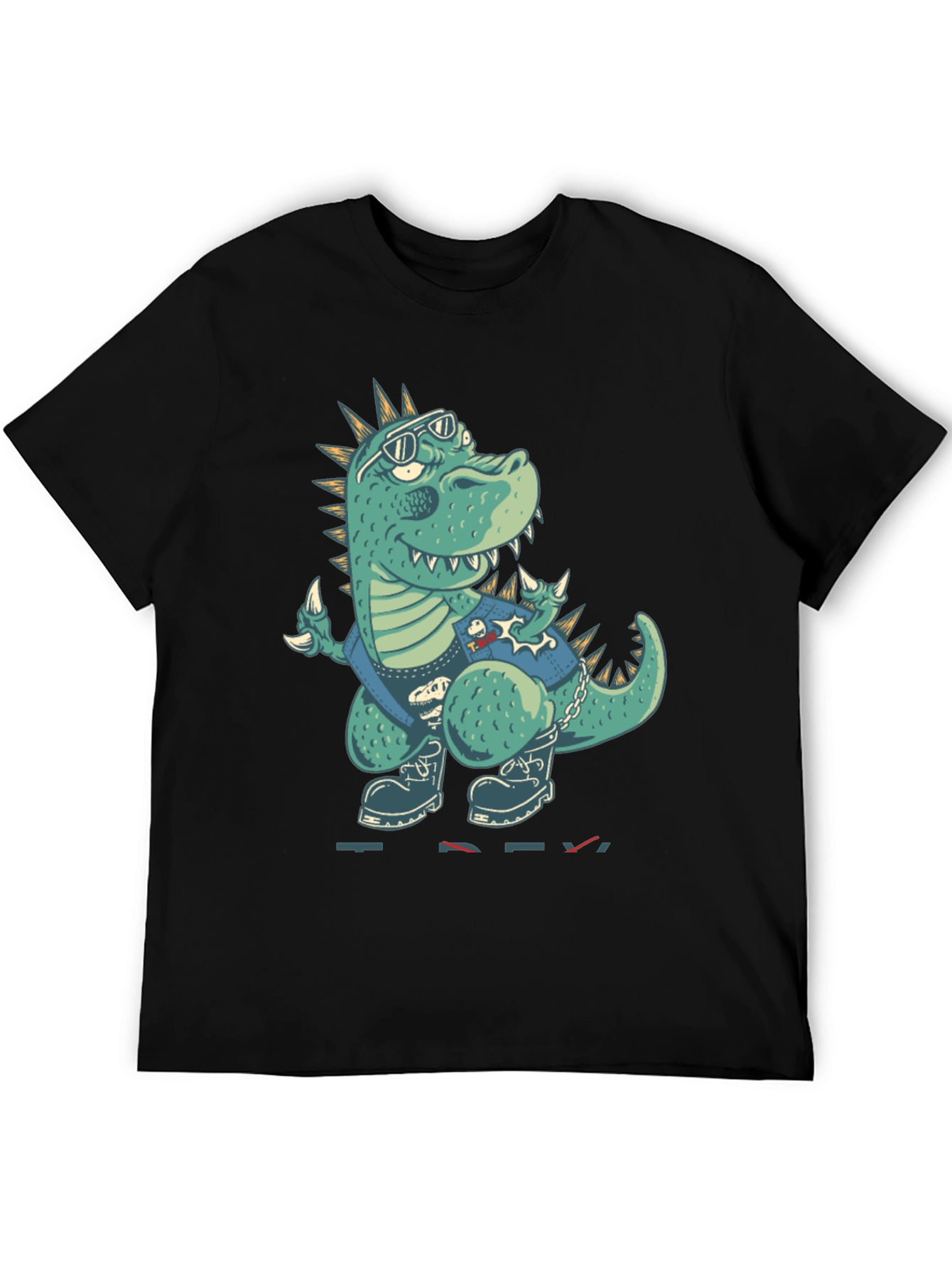 Cool Dinosaur Graphic Print T-Shirt