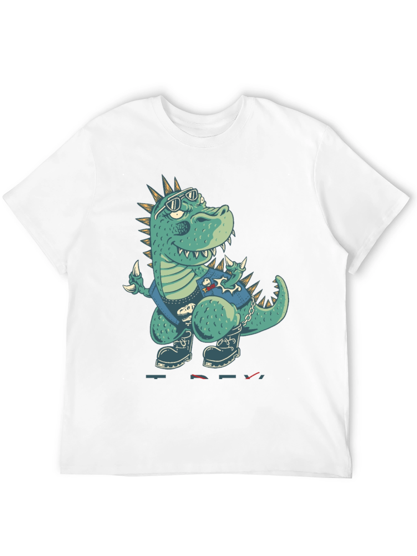 Cool Dinosaur Graphic Print T-Shirt