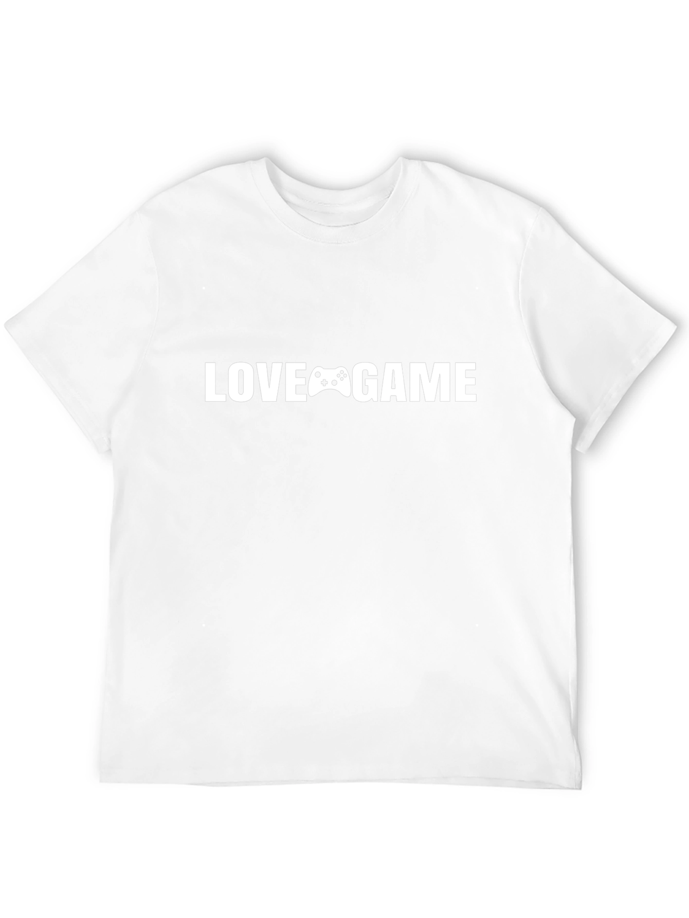 Love Game Graphic Print Black T-Shirt