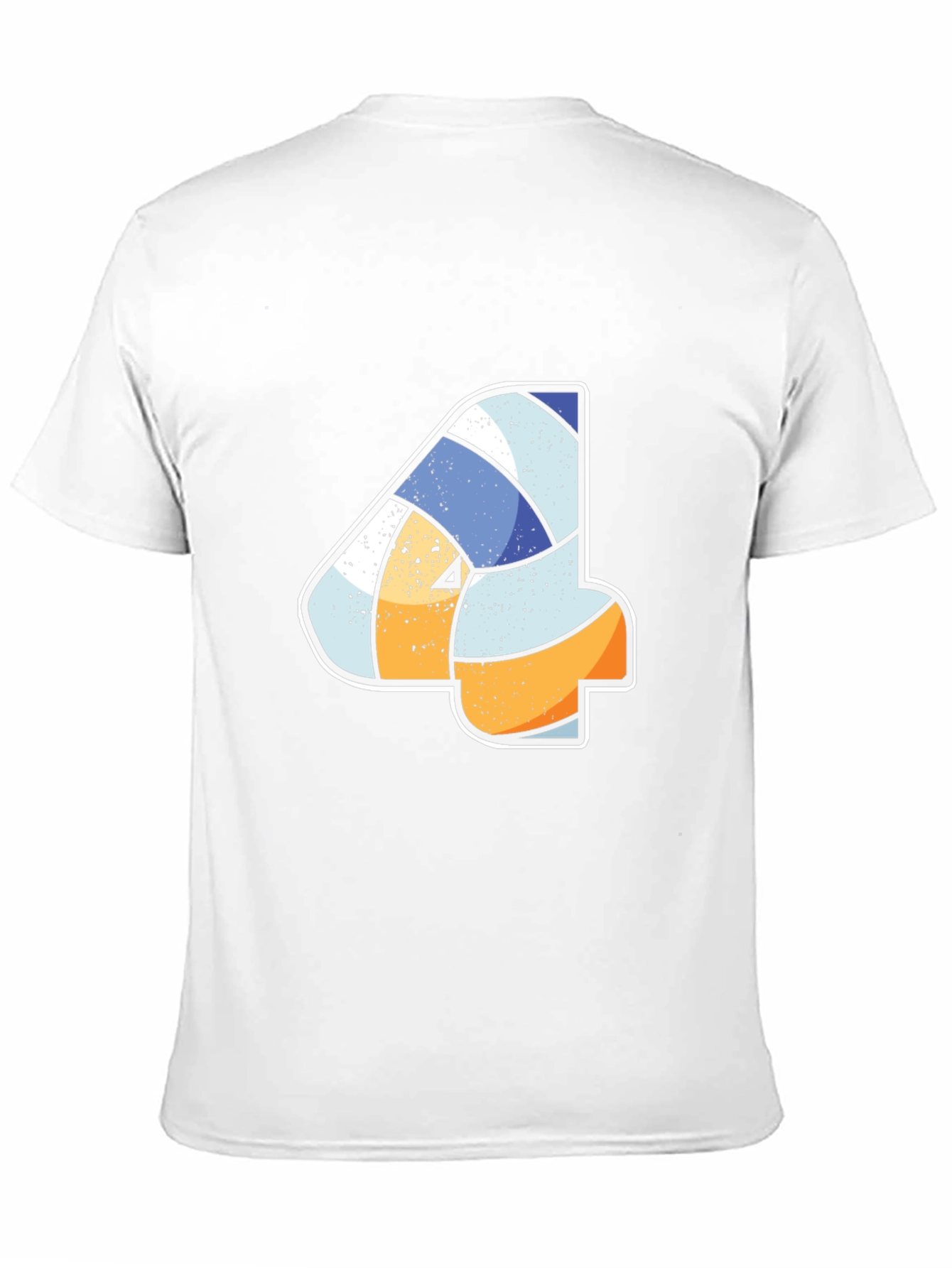 Volleyball Number 4 Black T-Shirt