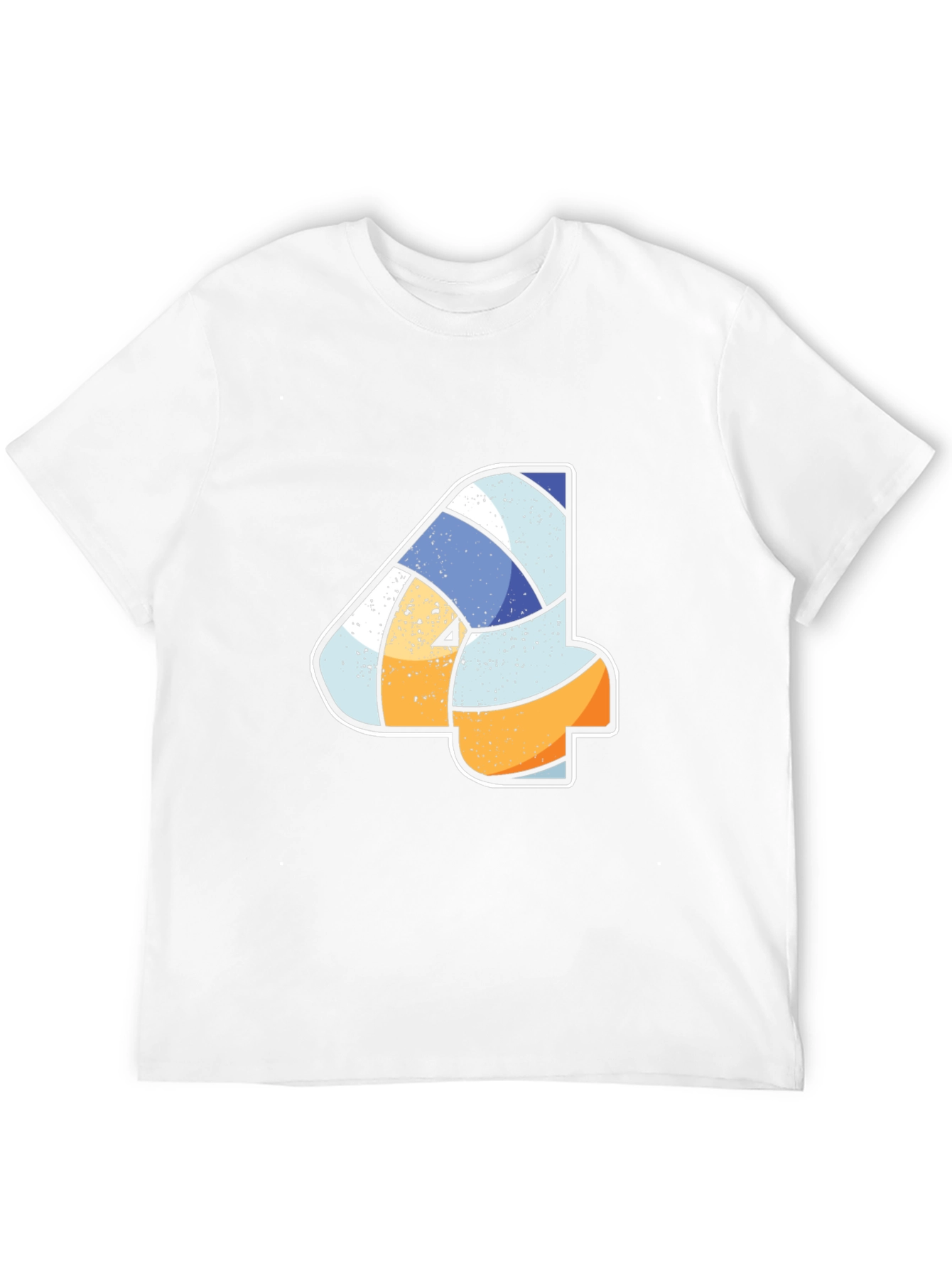 Volleyball Number 4 Black T-Shirt