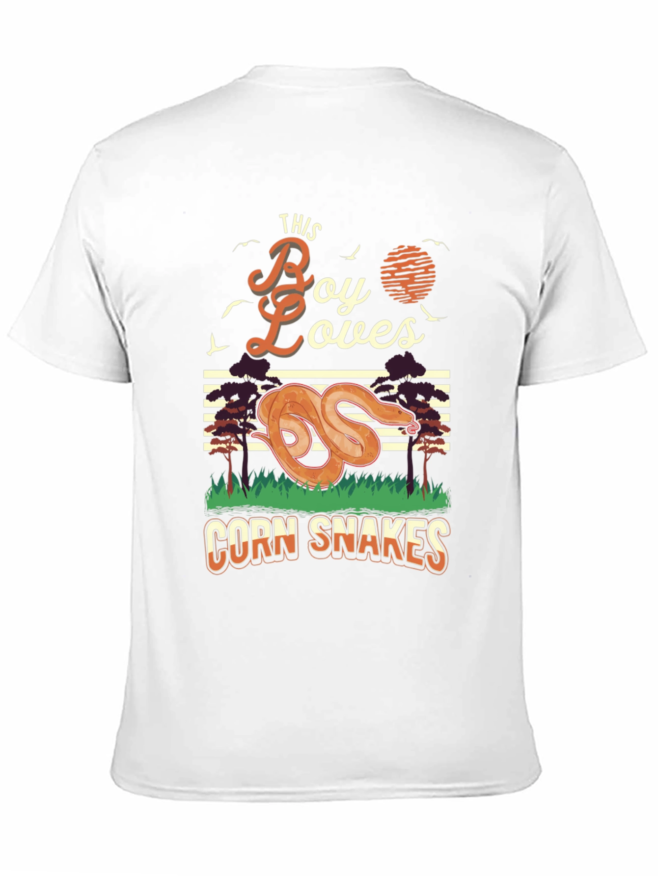 Boy Loves Corn Snakes Graphic T-Shirt