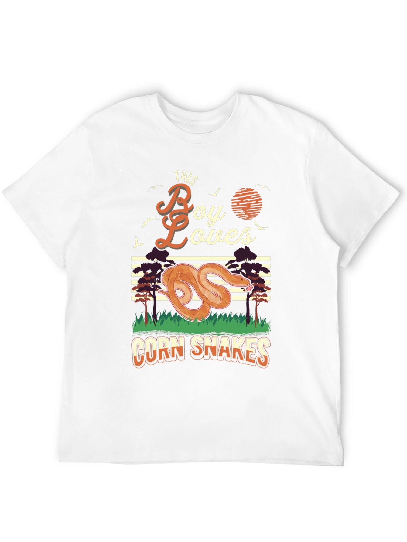 Boy Loves Corn Snakes Graphic T-Shirt