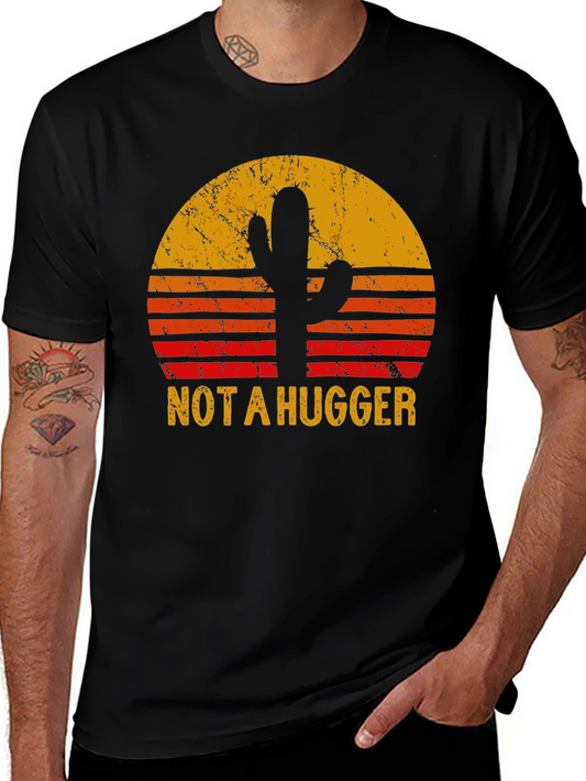 Not A Hugger Cactus Sunset T-Shirt