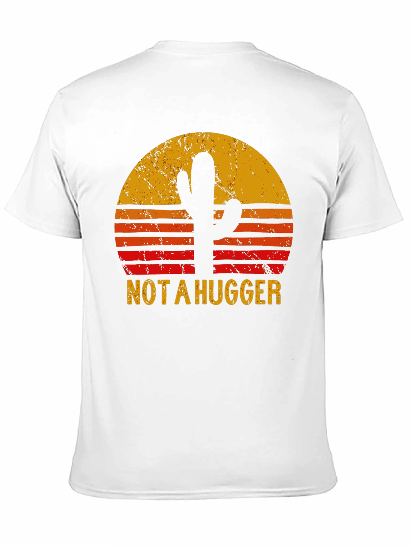 Not A Hugger Cactus Sunset T-Shirt