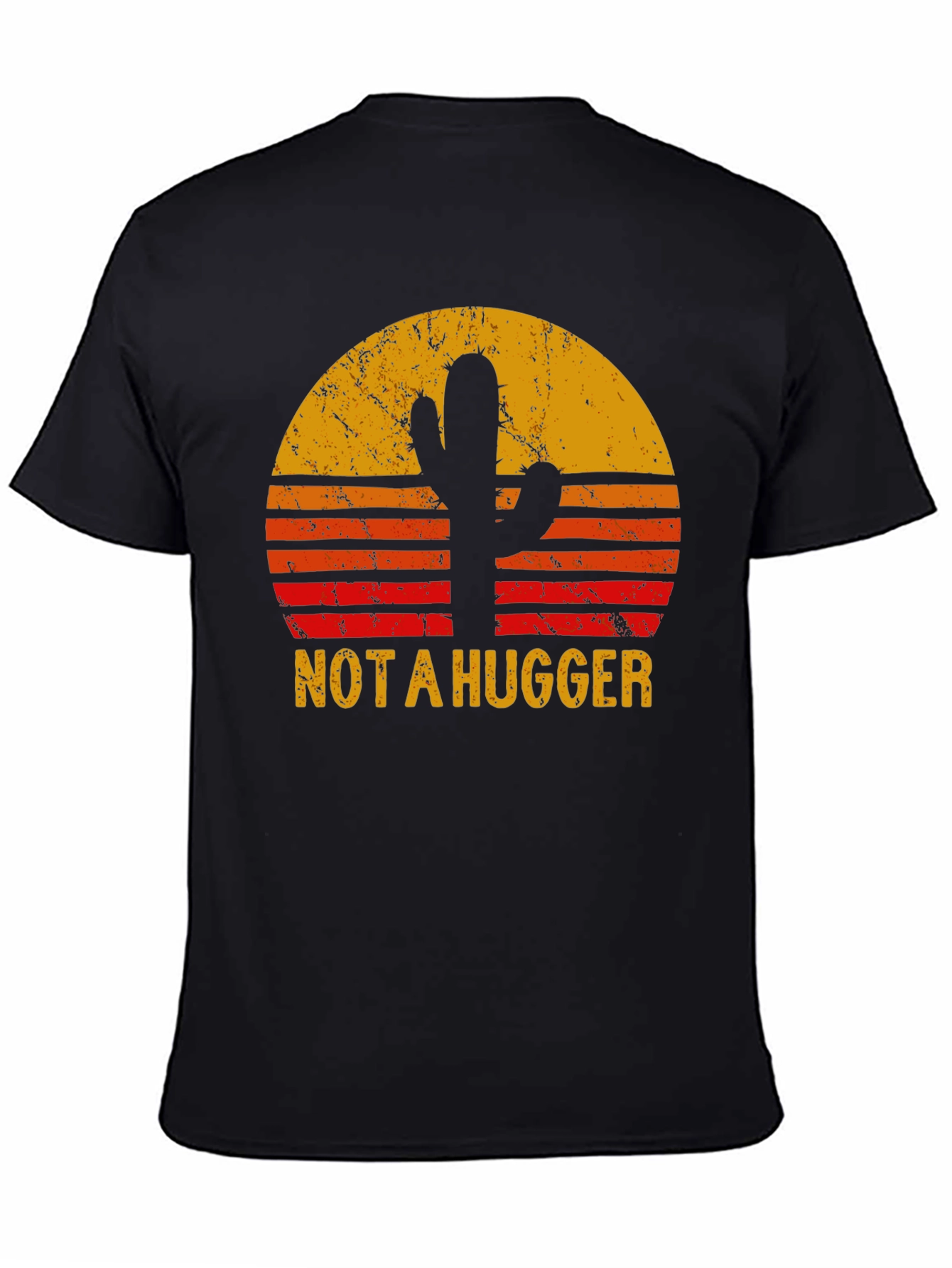 Not A Hugger Cactus Sunset T-Shirt