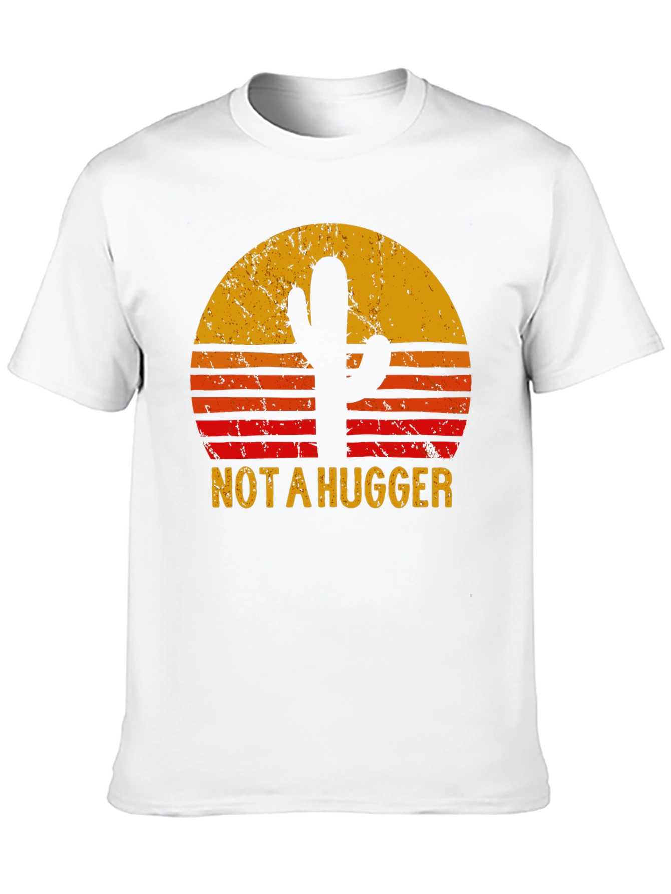 Not A Hugger Cactus Sunset T-Shirt