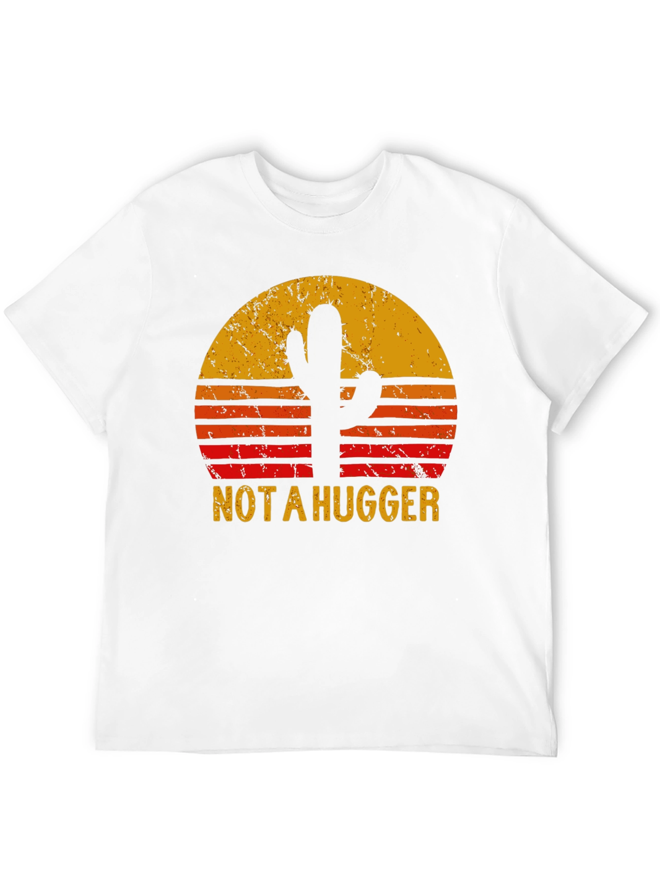 Not A Hugger Cactus Sunset T-Shirt
