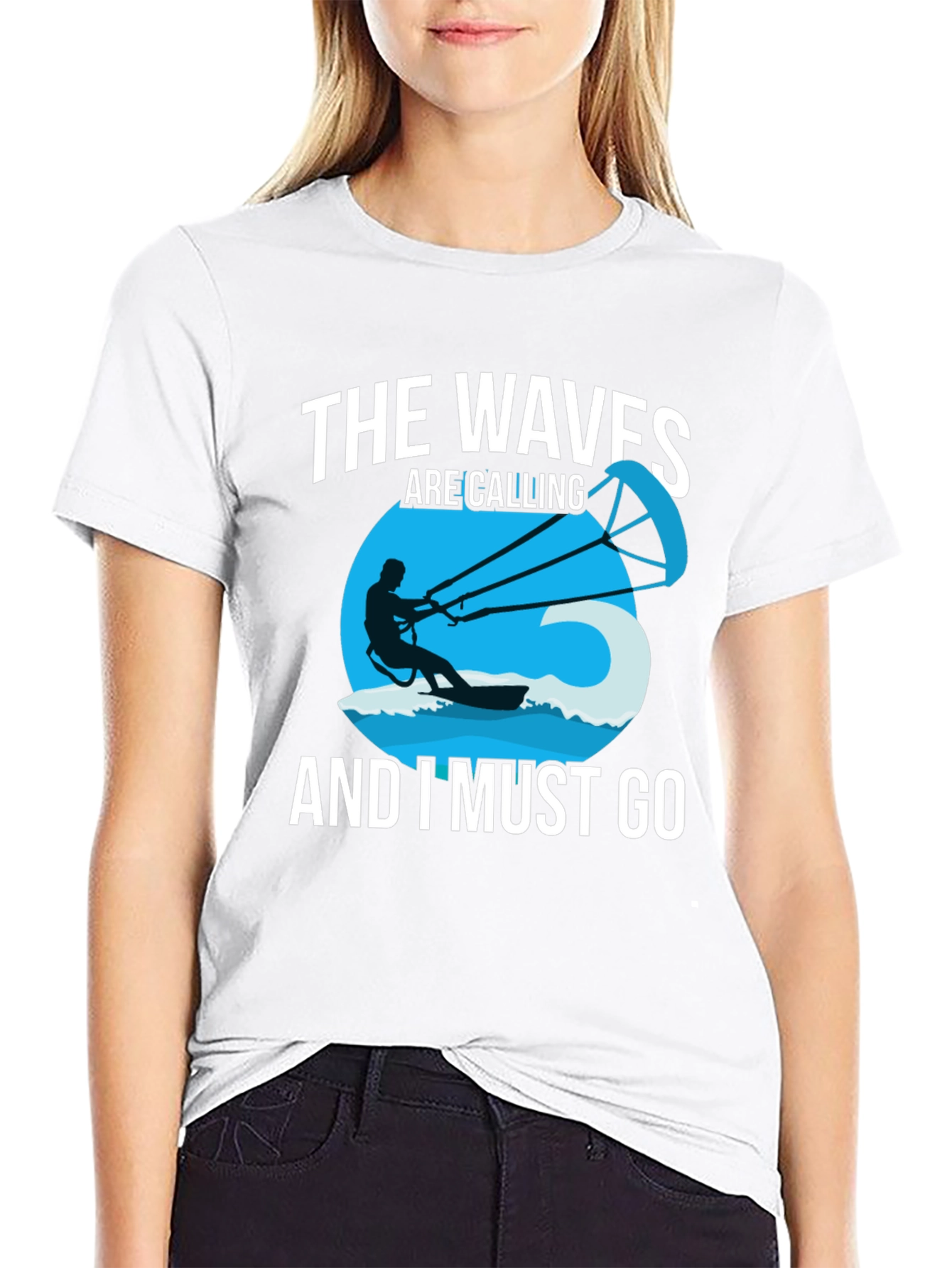 The Waves Are Calling Mens Graphic Tee