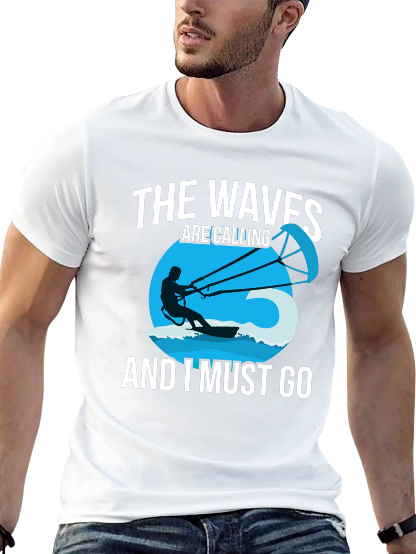 The Waves Are Calling Mens Graphic Tee