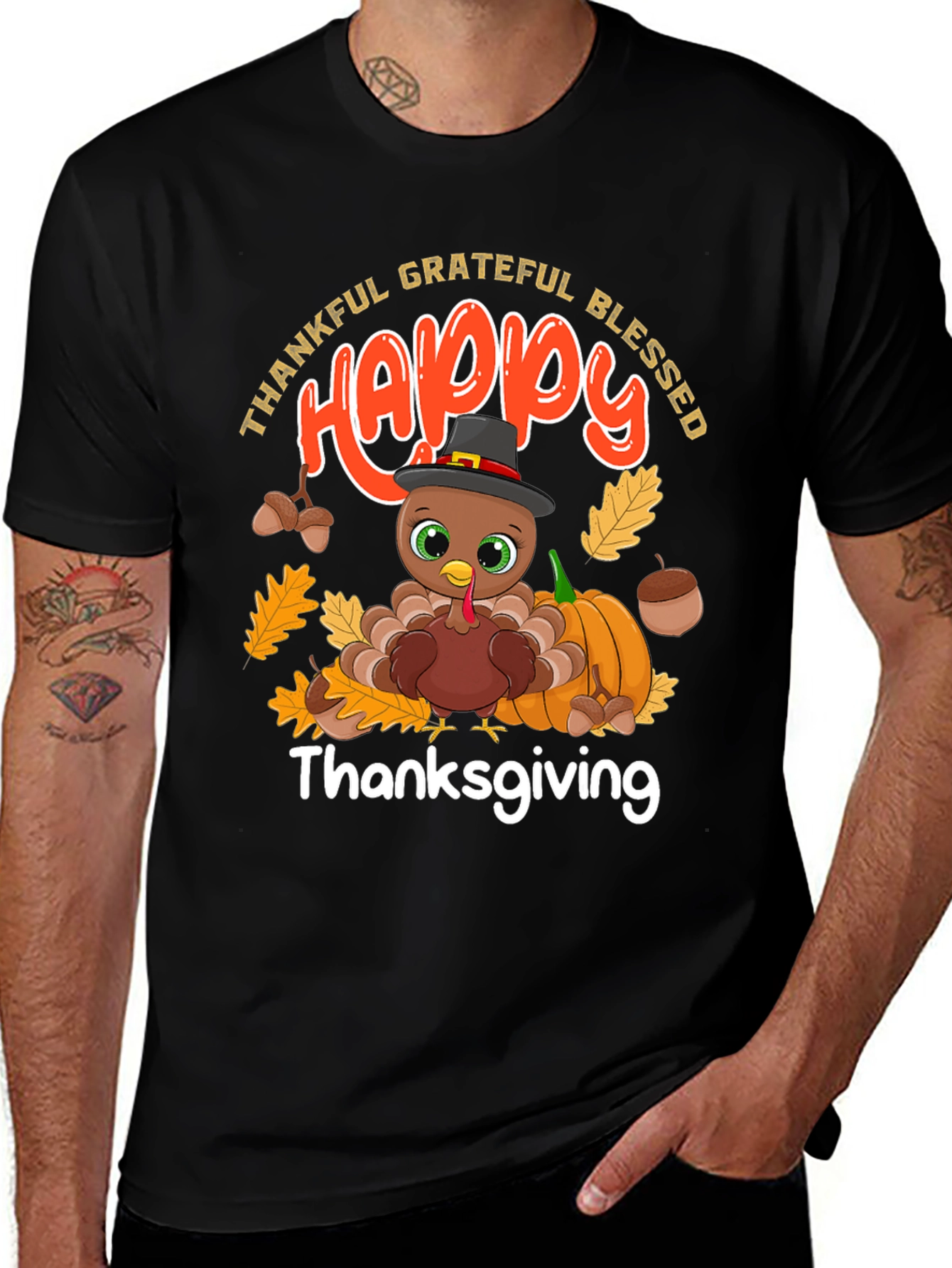 Thanksgiving Turkey Graphic Tee