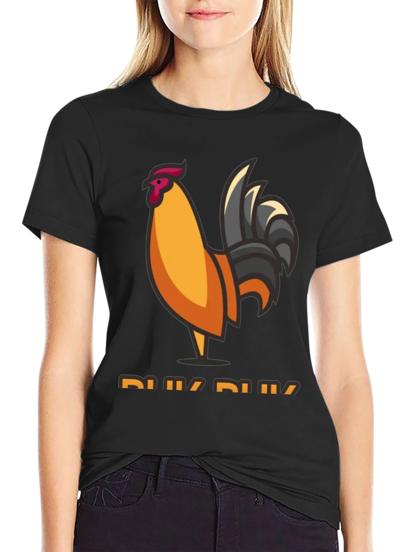 Rooster Graphic Tee - Mens Black T-Shirt