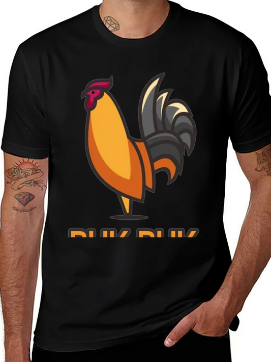 Rooster Graphic Tee - Mens Black T-Shirt