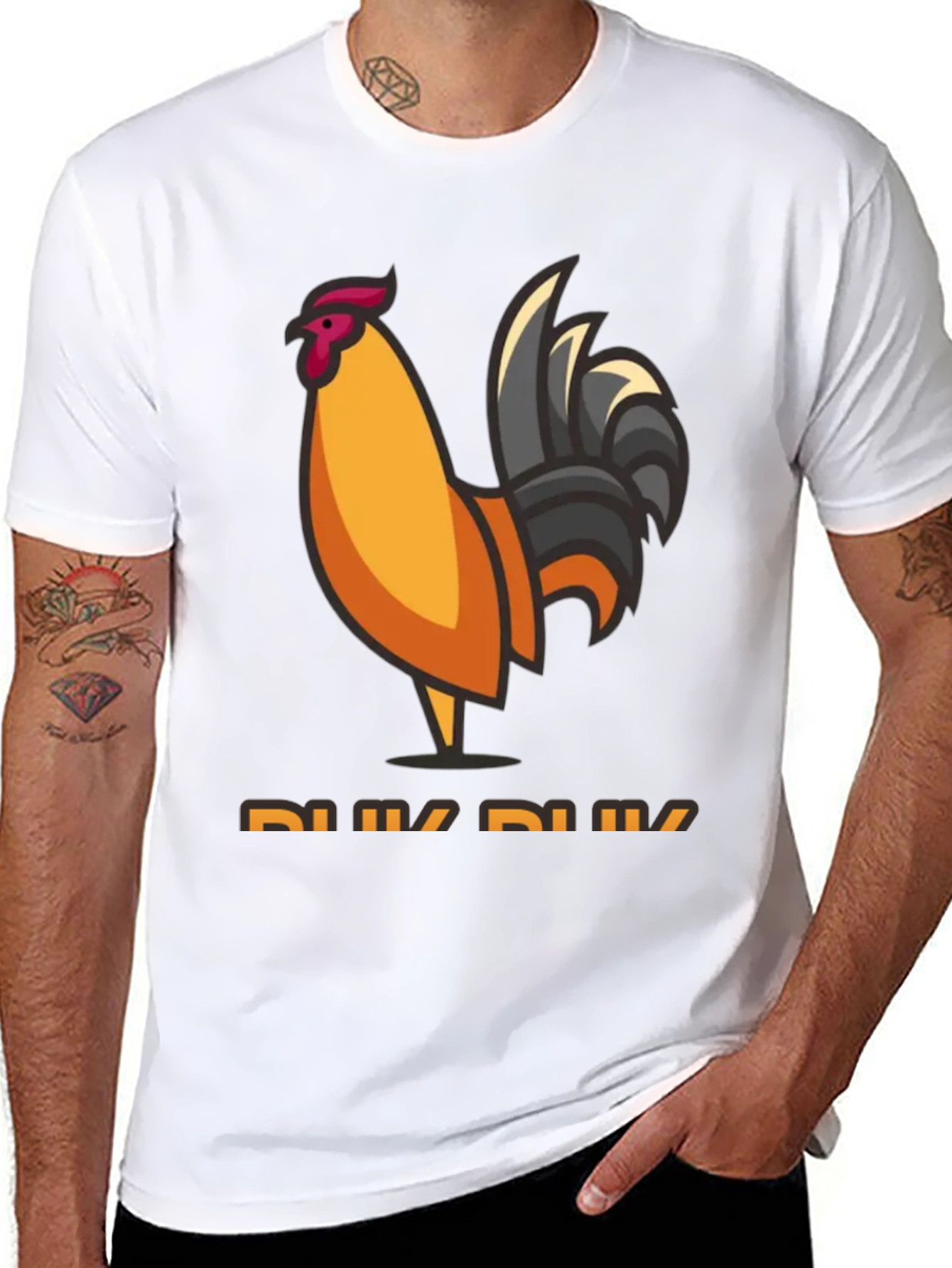 Rooster Graphic Tee - Mens Black T-Shirt