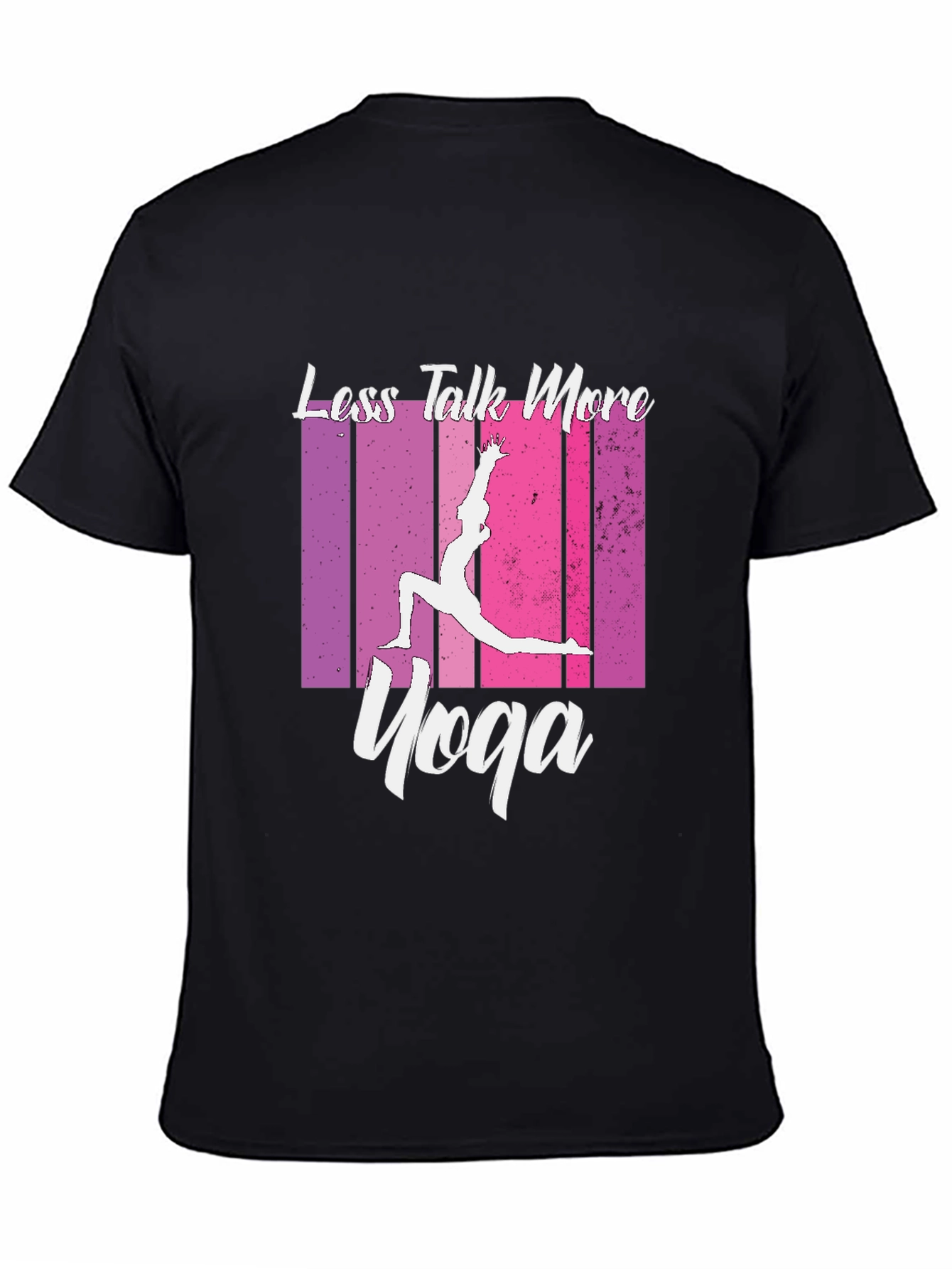 Less Talk More Yoga Black Graphic Tee