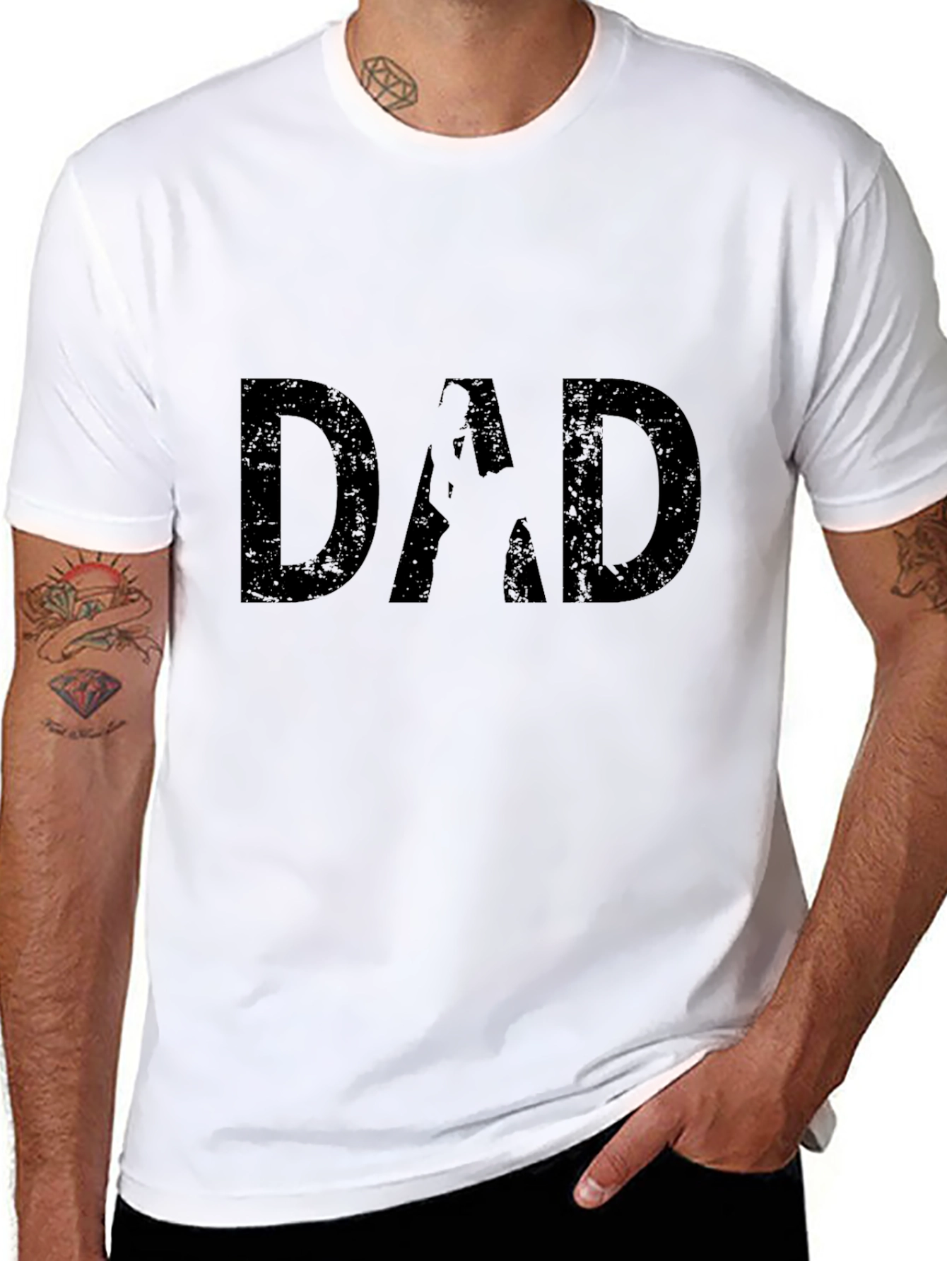 Dad Silhouette T-Shirt - Fathers Day Gift
