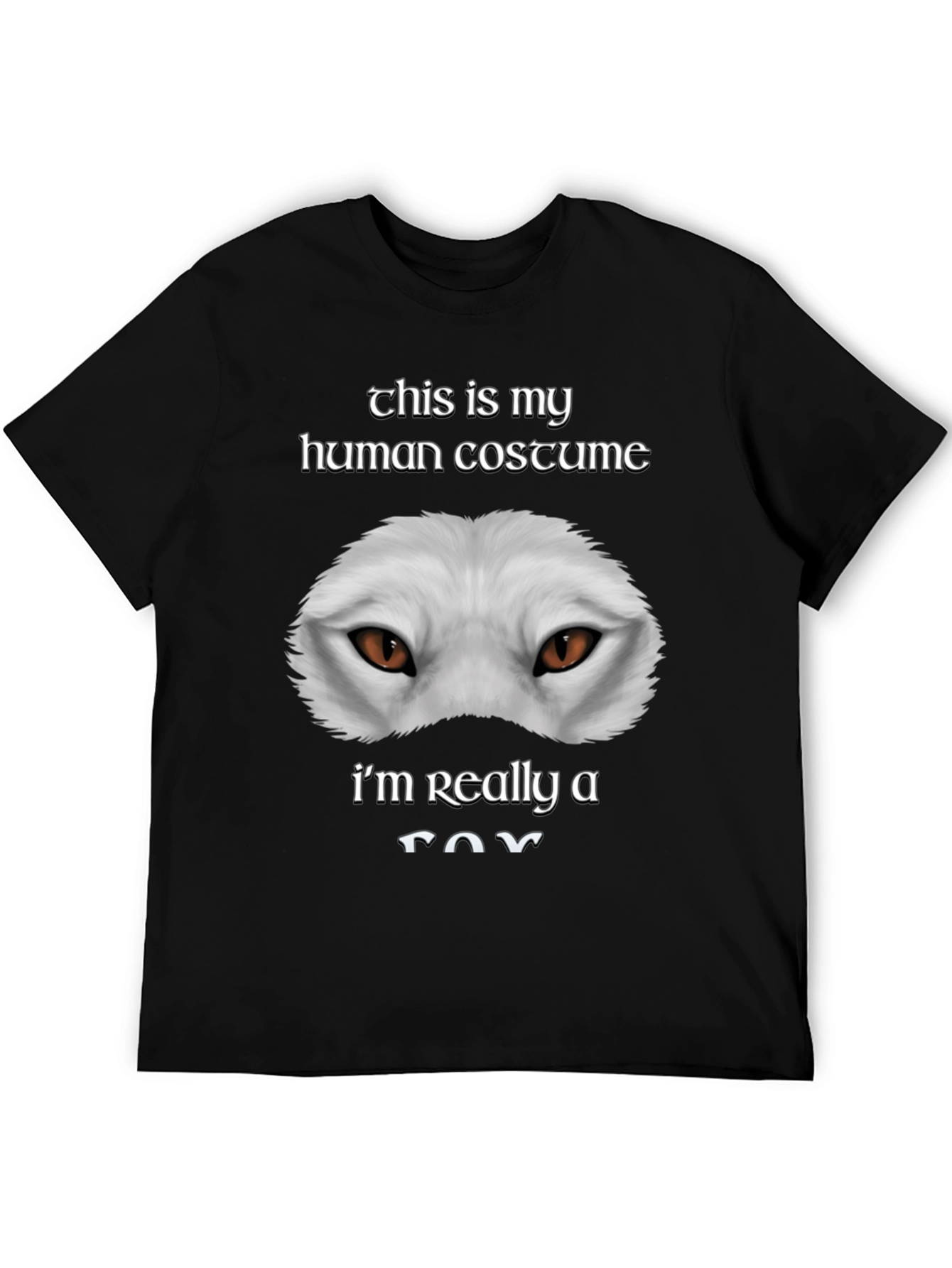 Human Costume Funny Fox T-Shirt