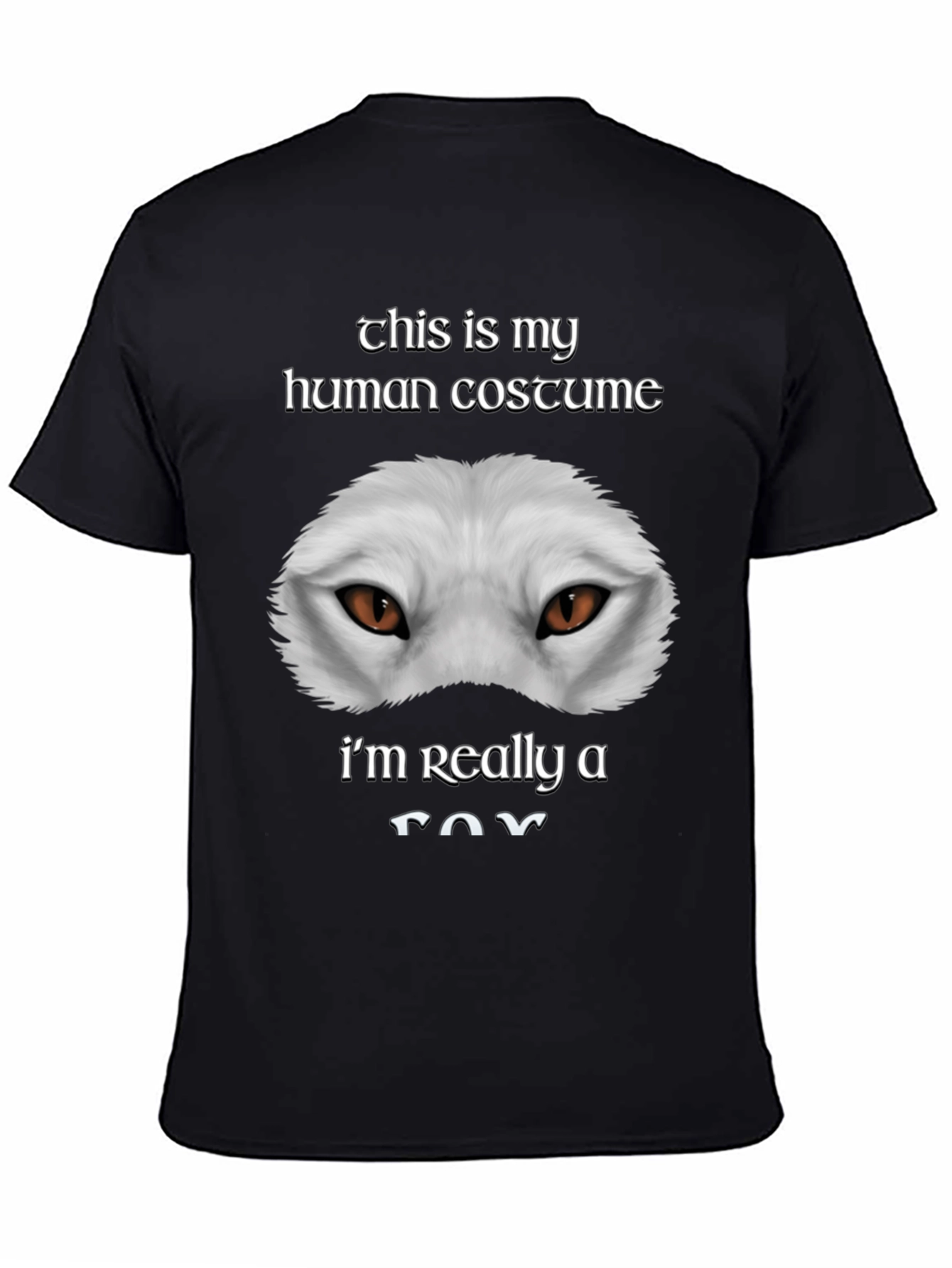 Human Costume Funny Fox T-Shirt