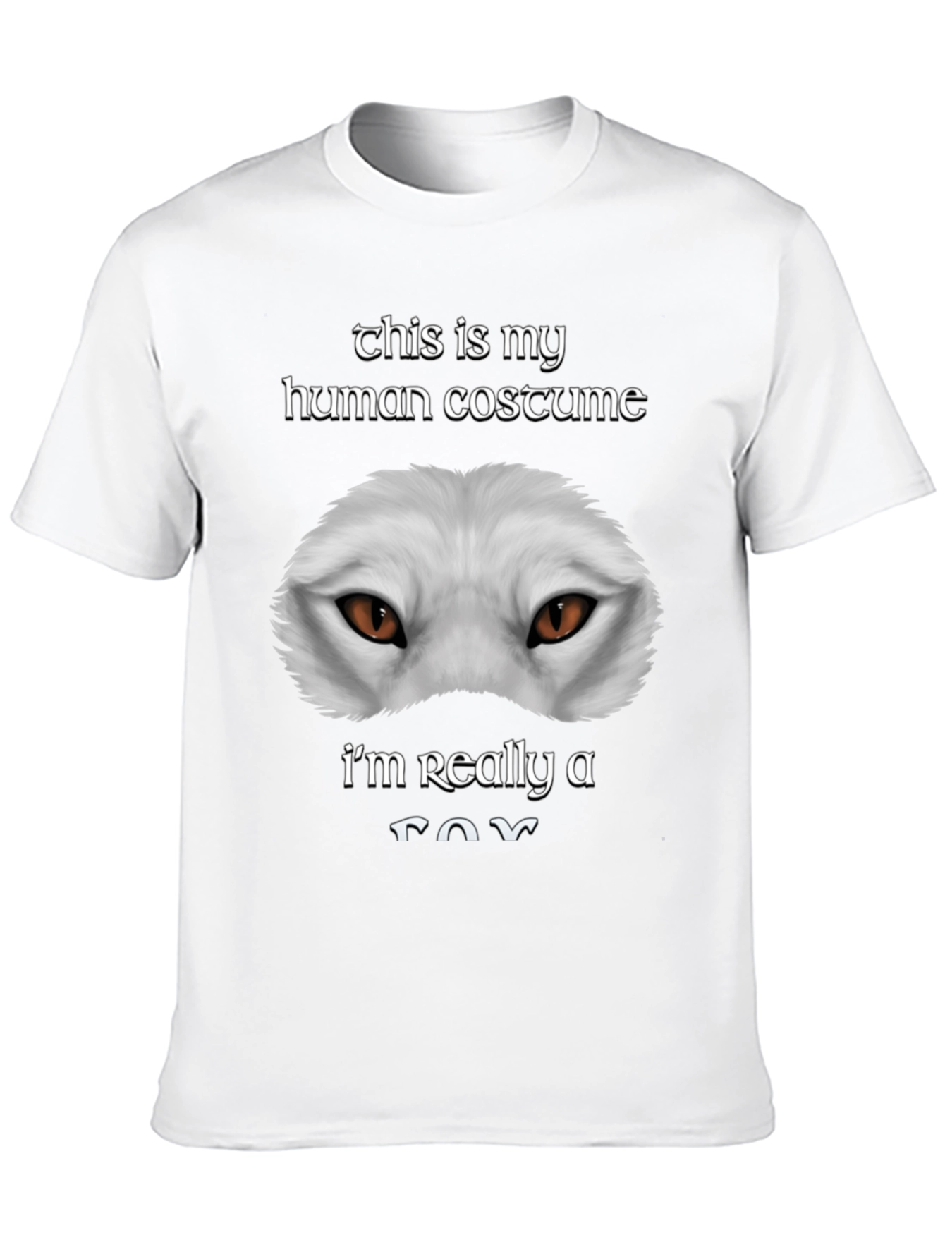 Human Costume Funny Fox T-Shirt