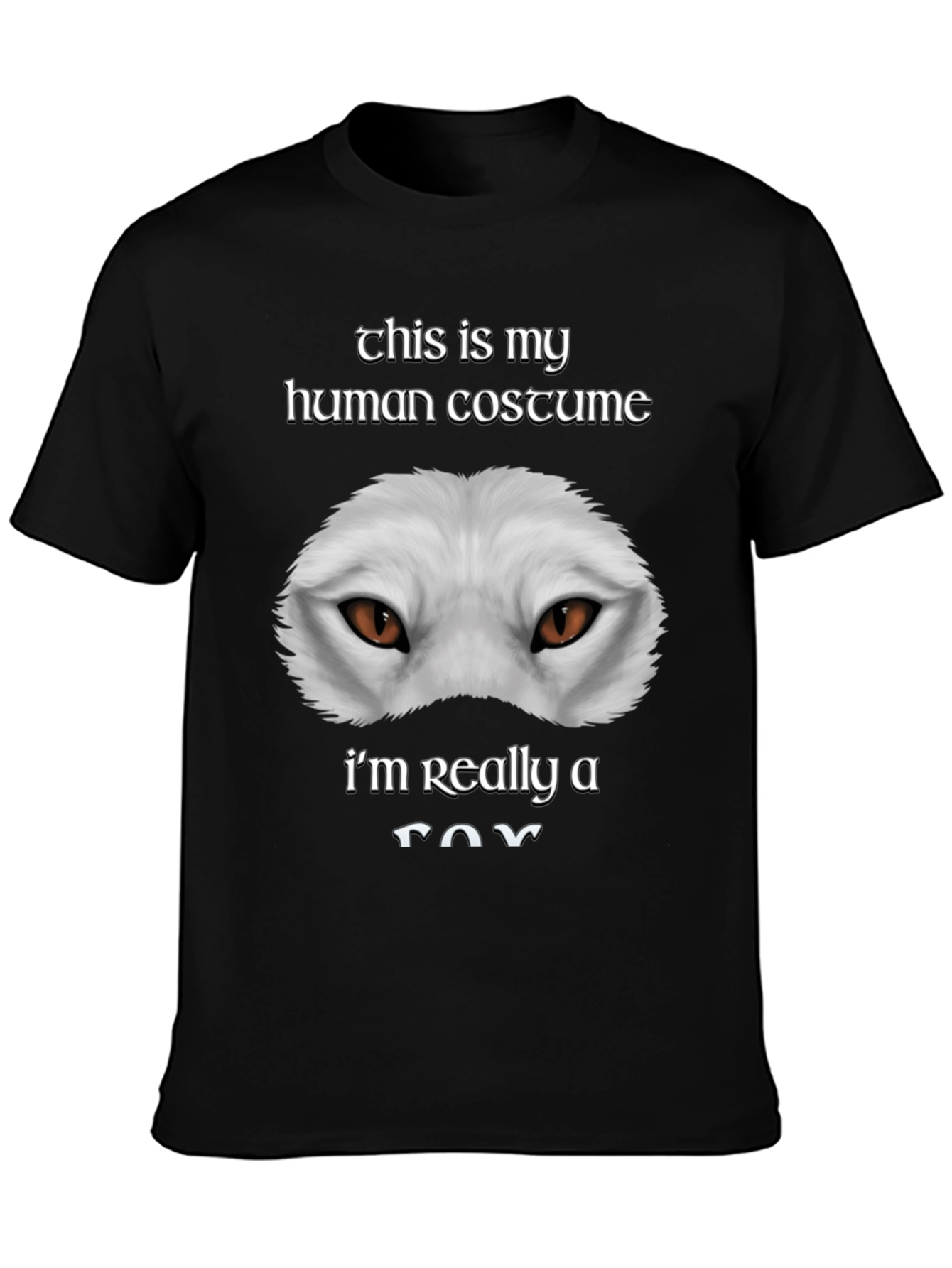 Human Costume Funny Fox T-Shirt