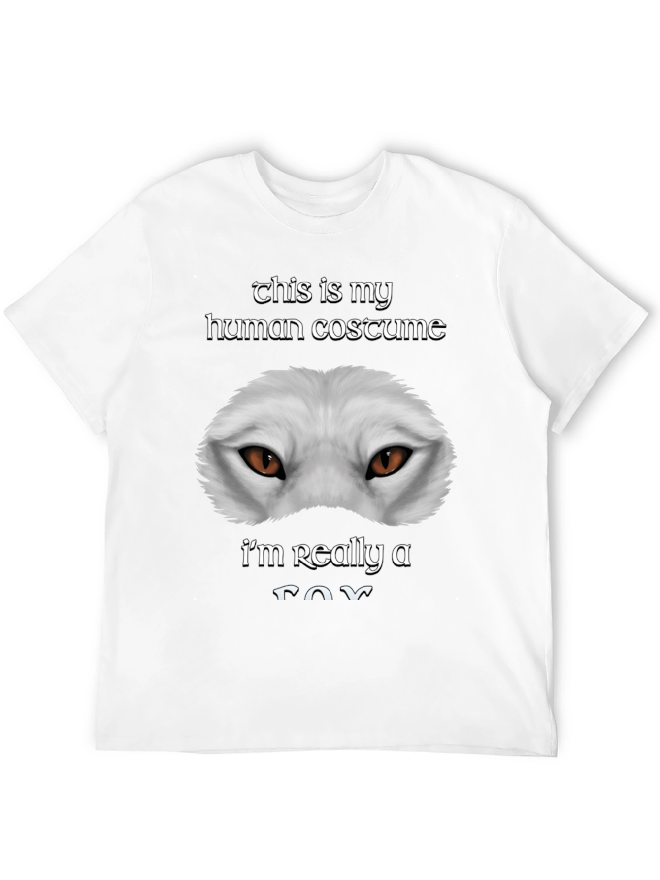 Human Costume Funny Fox T-Shirt