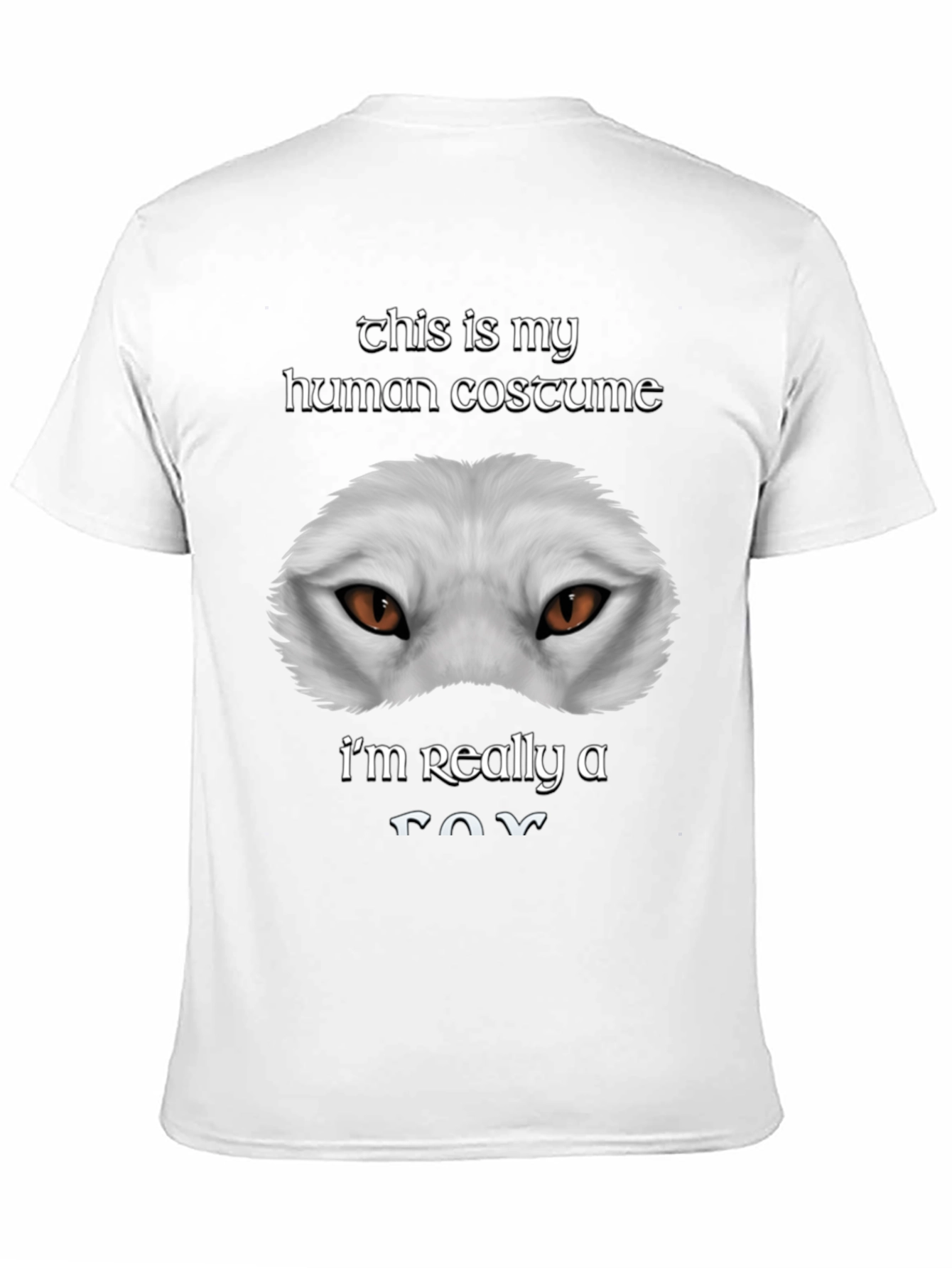Human Costume Funny Fox T-Shirt