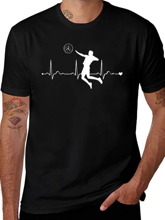 Volleyball Heartbeat T-Shirt - Love The Game!