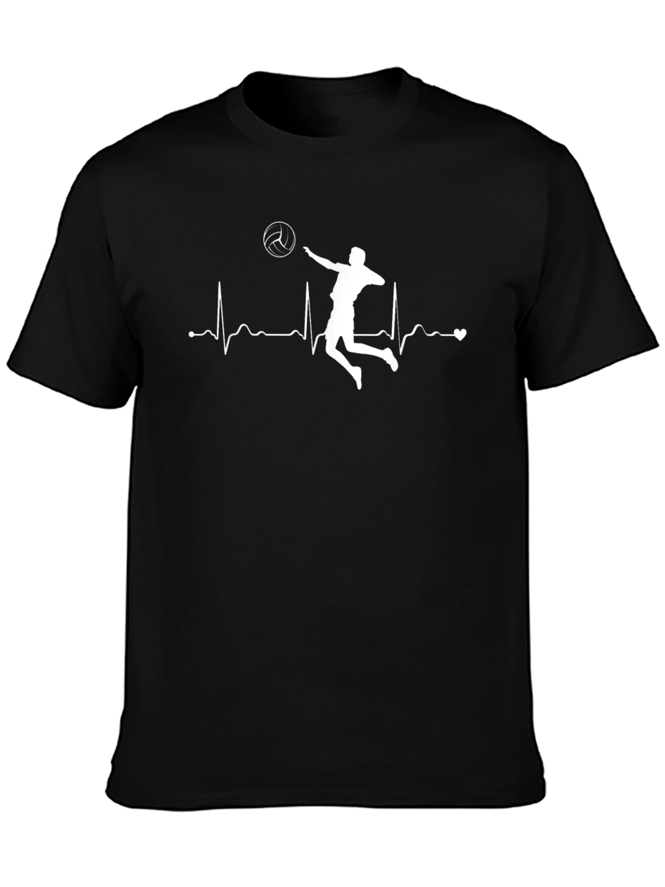 Volleyball Heartbeat T-Shirt - Love The Game!