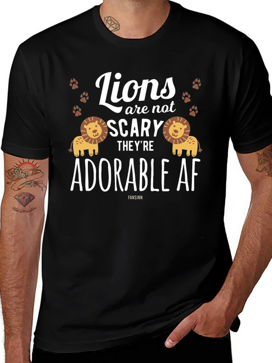 Adorable Lions Graphic T-Shirt - Funny Animal Lover Tee