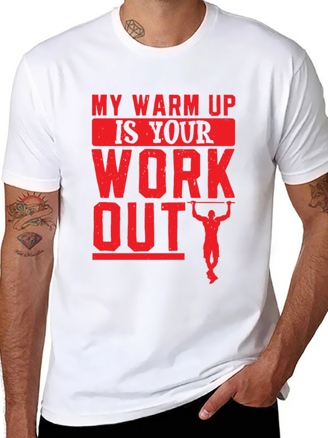 My Warm Up Is Your Workout Black T-Shirt