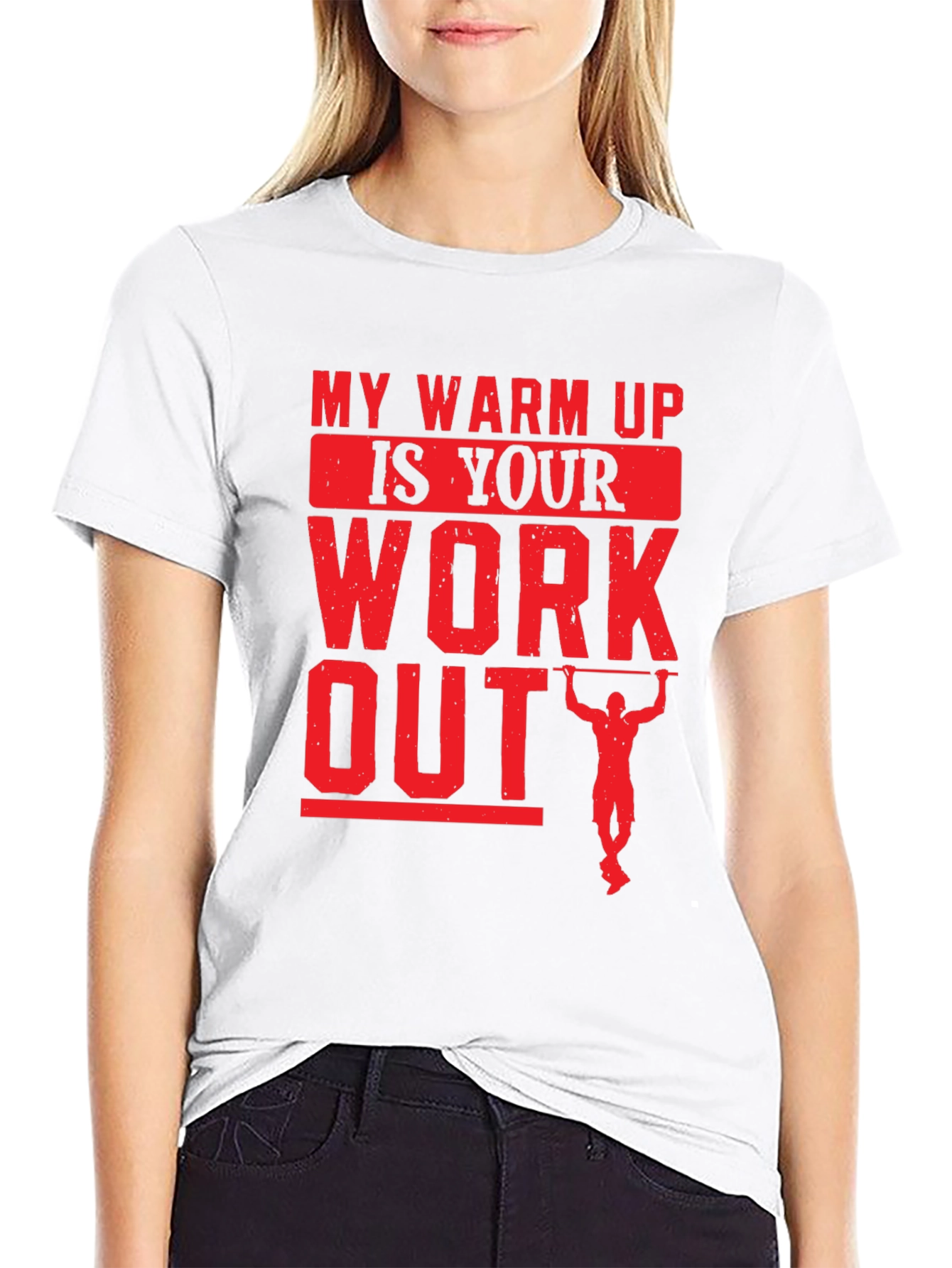My Warm Up Is Your Workout Black T-Shirt