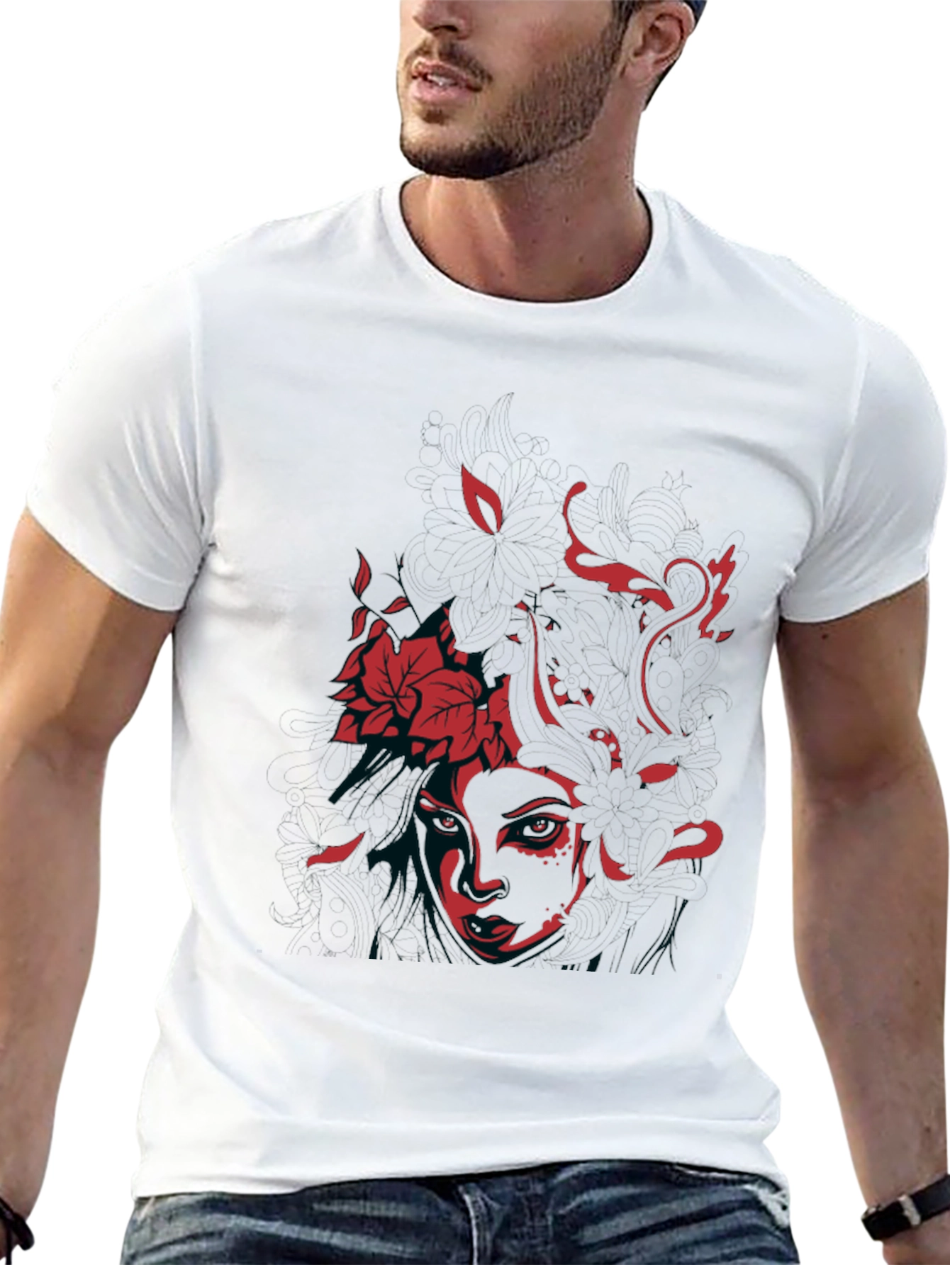 Medusa Graphic Print T-Shirt - Modern Streetwear