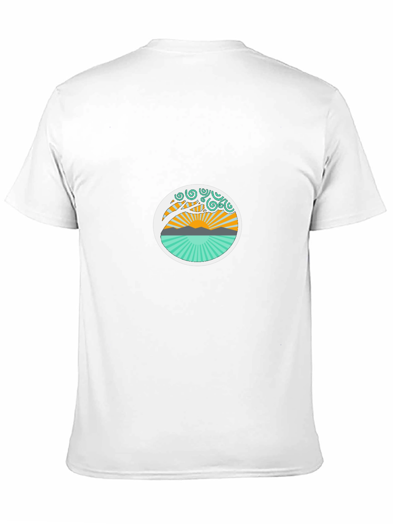 Sunset Tree Graphic Tee - Stylish Black T-Shirt